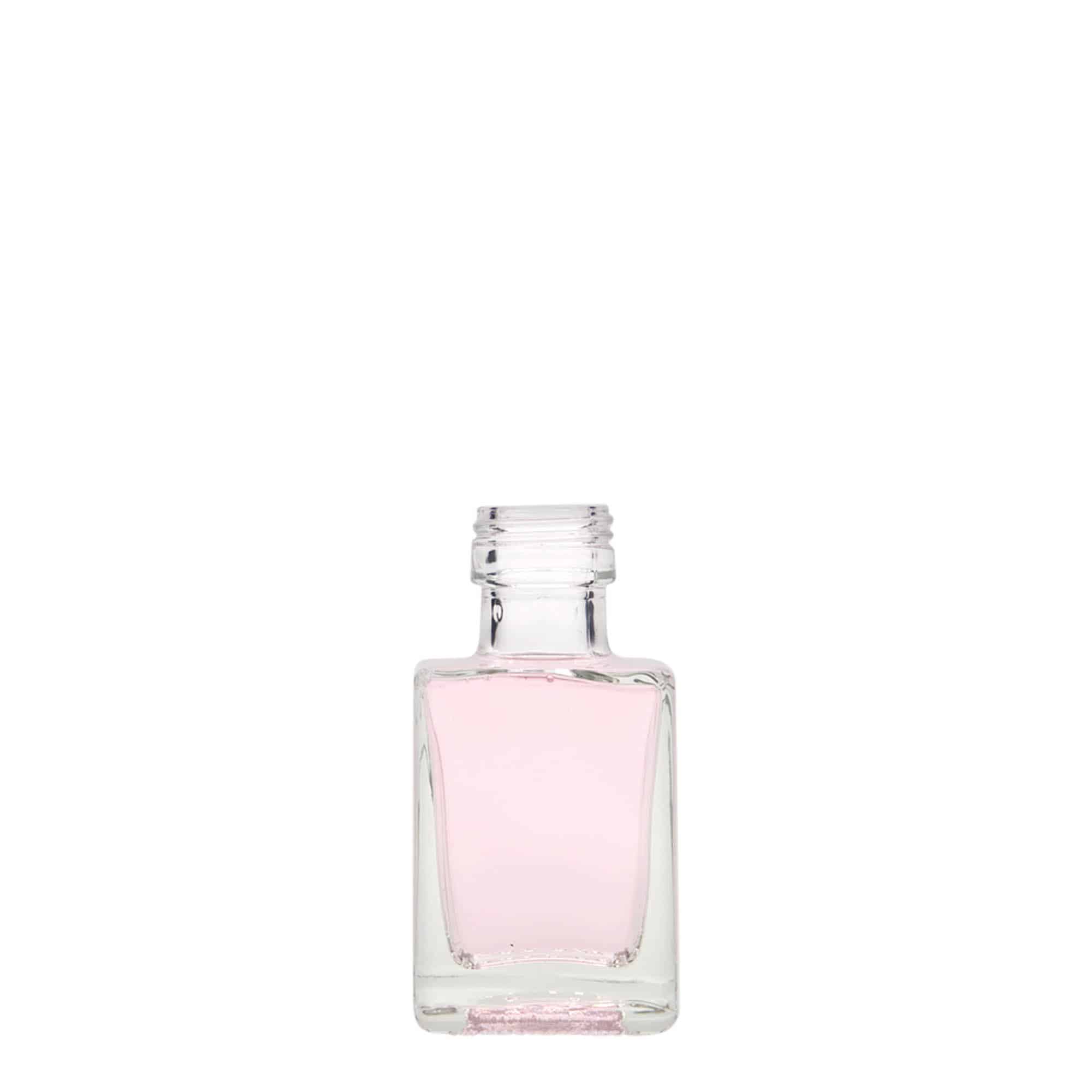 50 ml glassflaske "Cube", kvadratisk, åpning: PP 24