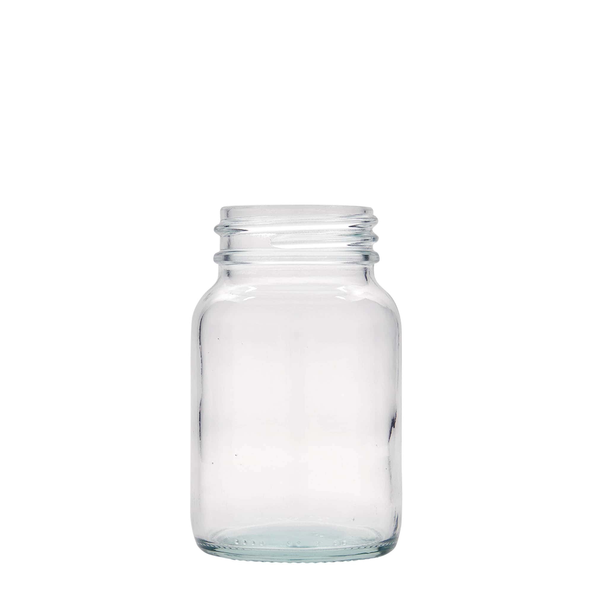 250 ml vid hals glass, åpning: DIN 55