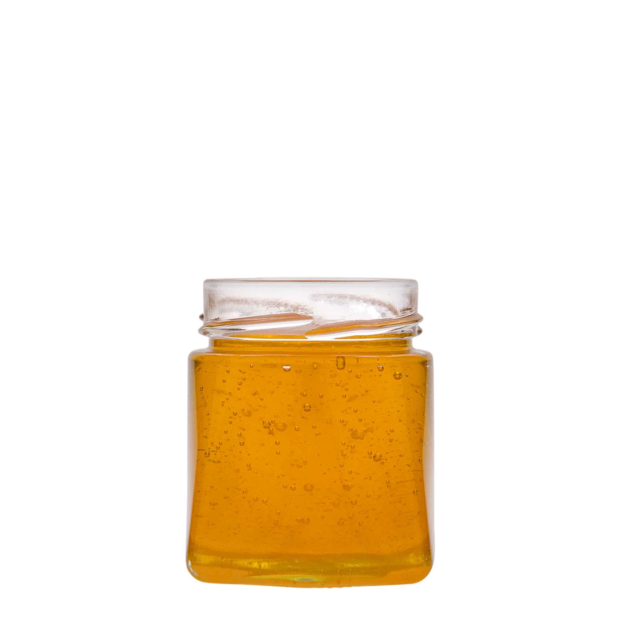 212 ml firkantet glass 'Luxor', åpning: Deept-Twist-Off (DTO 63)