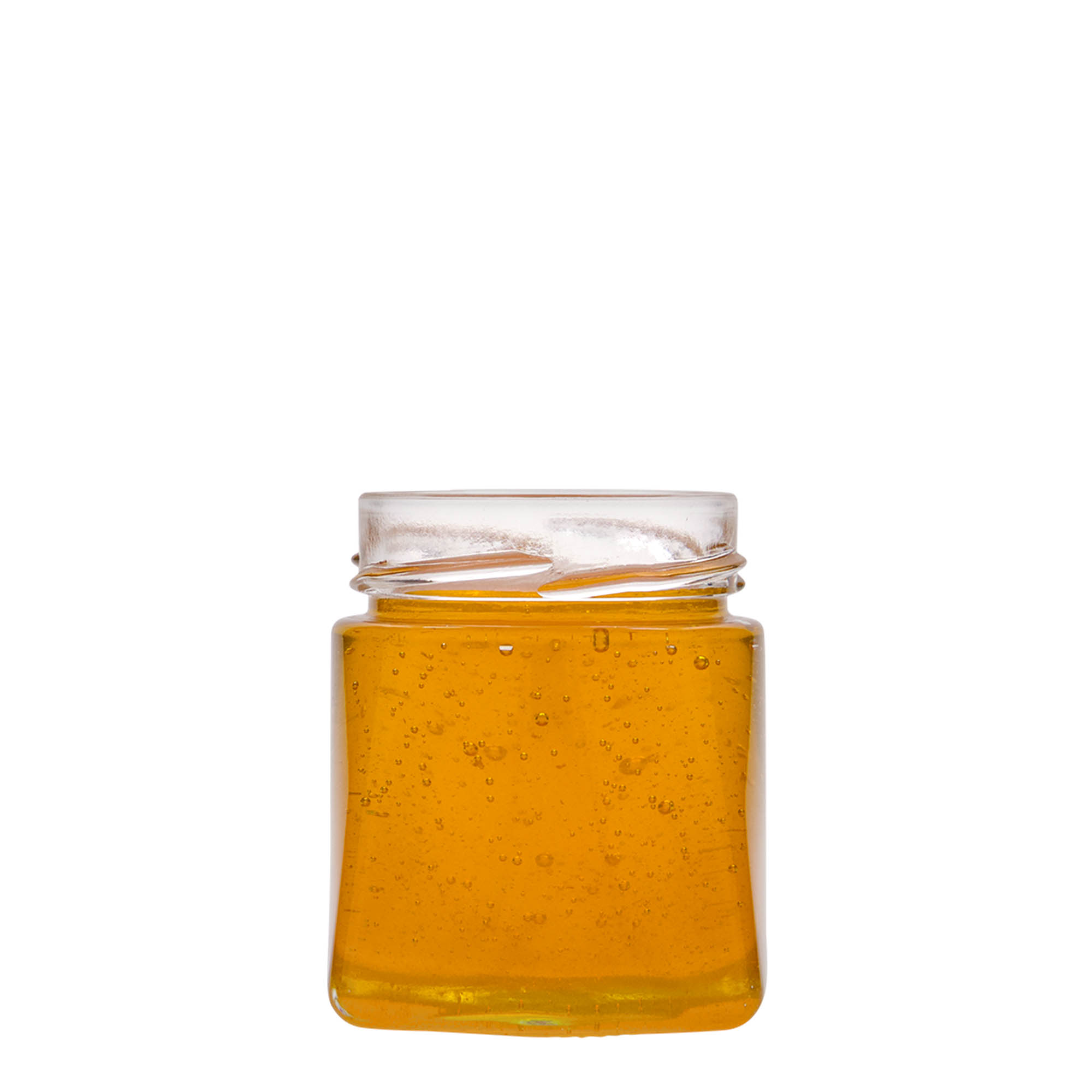 212 ml firkantet glass 'Luxor', åpning: Deept-Twist-Off (DTO 63)