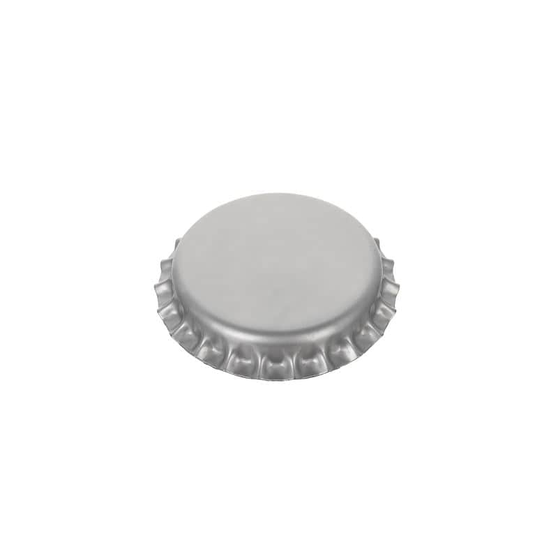 Kronlokk 29 mm, metall, sølv