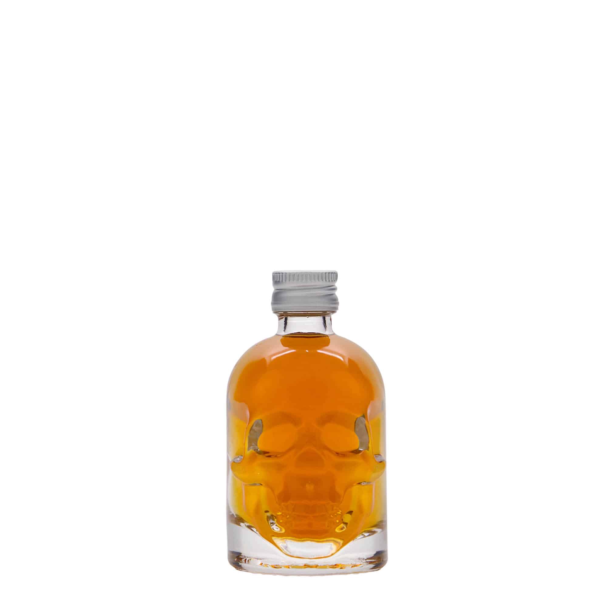 50 ml glassflaske "Hodeskalle", åpning: PP 18