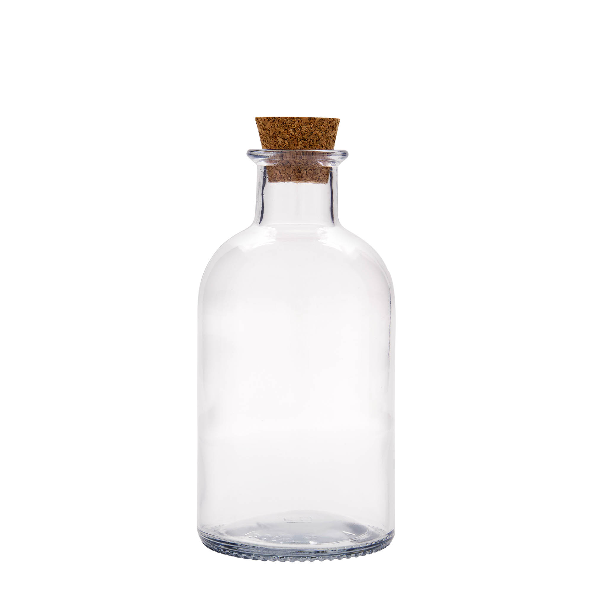 500 ml glassflaske apotek 'Italia', åpning: kork