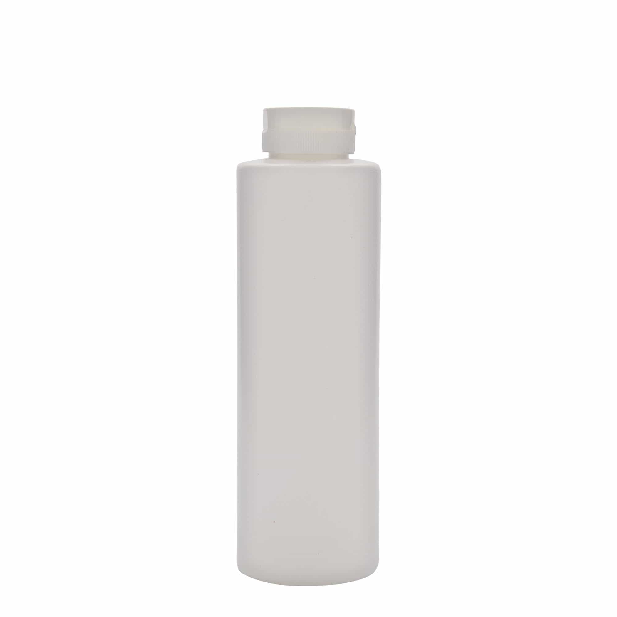 500 ml sausflaske, LDPE-plast, hvit, åpning: GPI 38/400