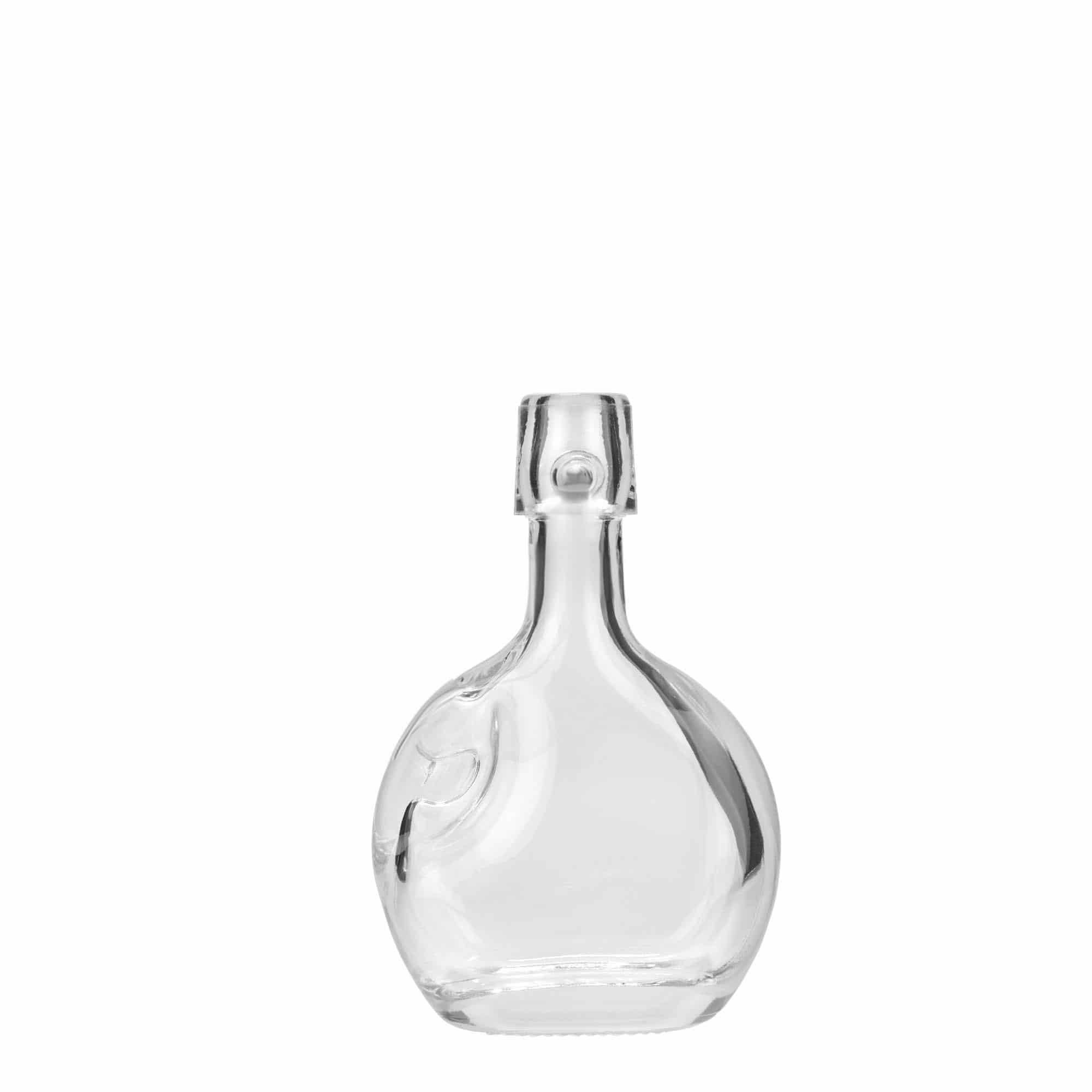 40 ml glassflaske "Lukas', oval, åpning: Bøylelokk 40 ml glassflaske "Lukas', oval, åpning: Bøylelokk