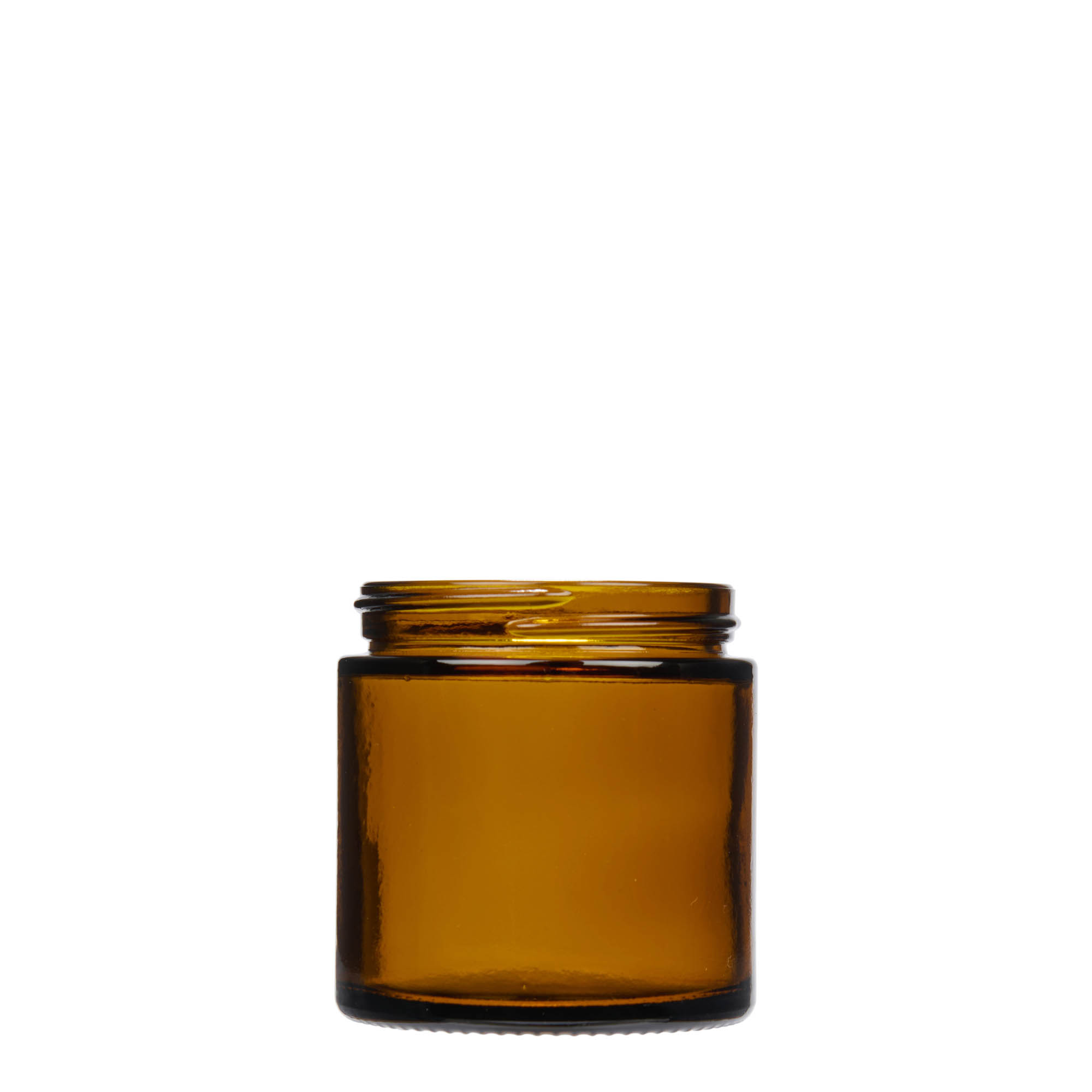 120 ml krukke 'Brown Line', glass, brun, åpning: skrukork
