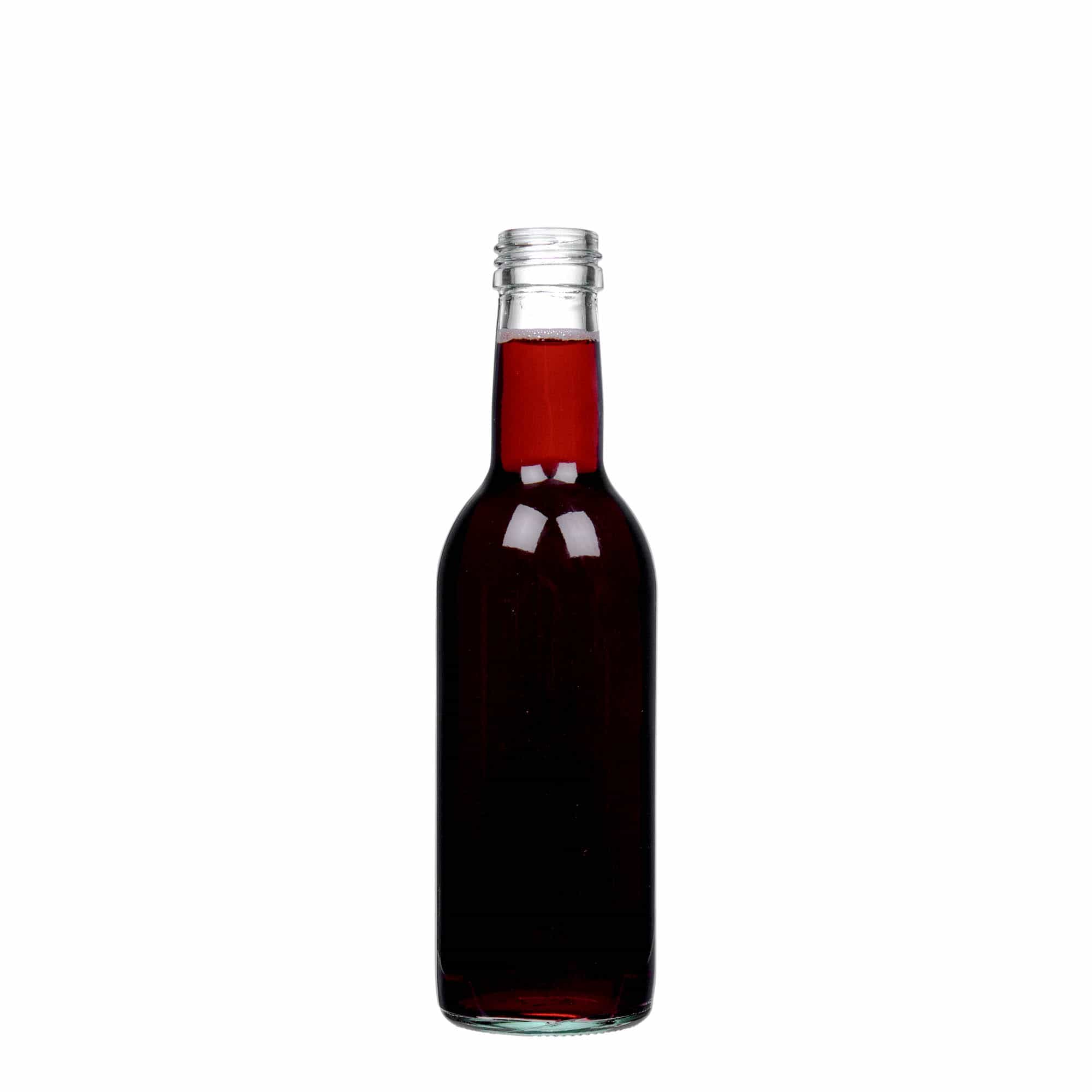 250 ml glassflaske "Bordeaux", åpning: PP 28