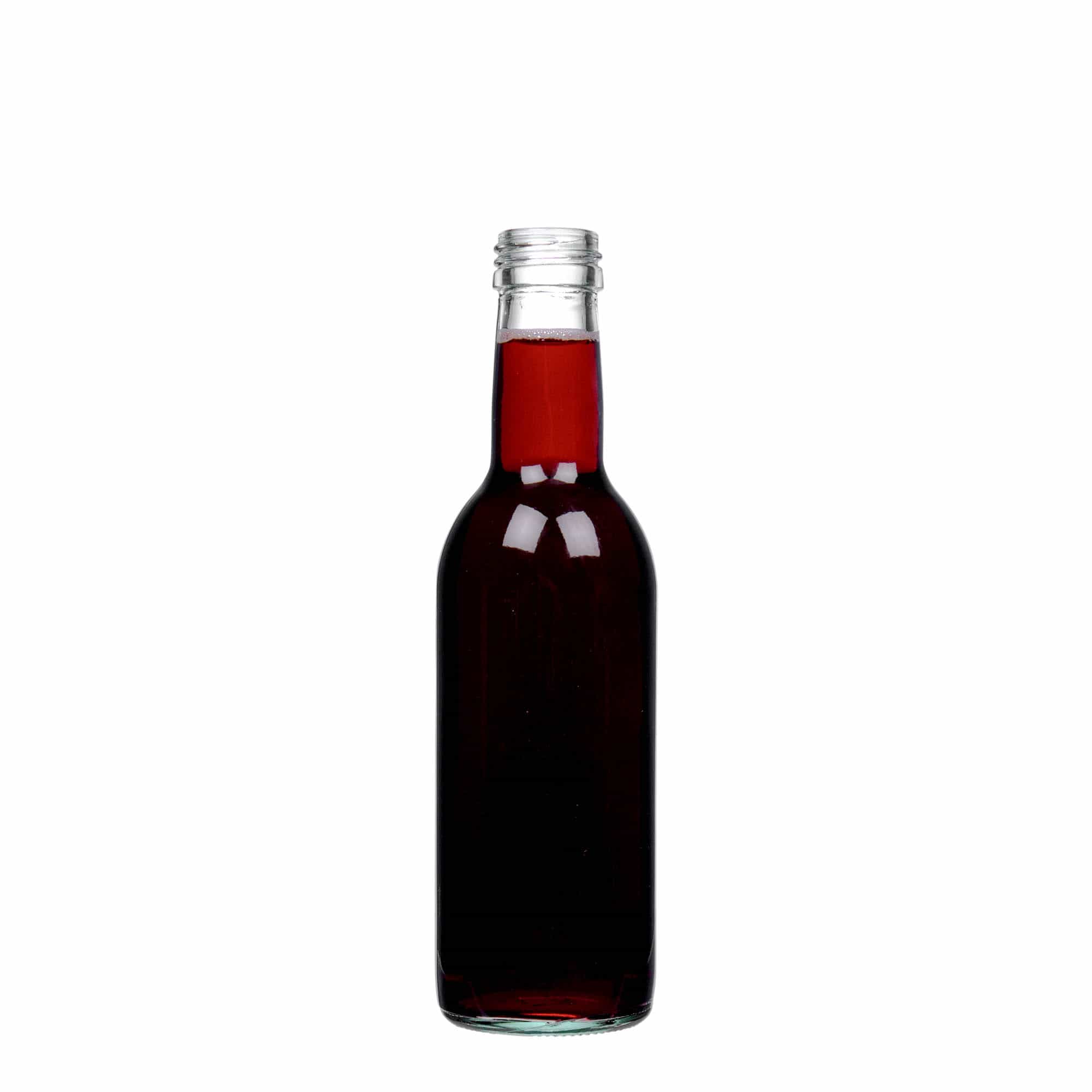 250 ml glassflaske 'Bordeaux', åpning: PP 28