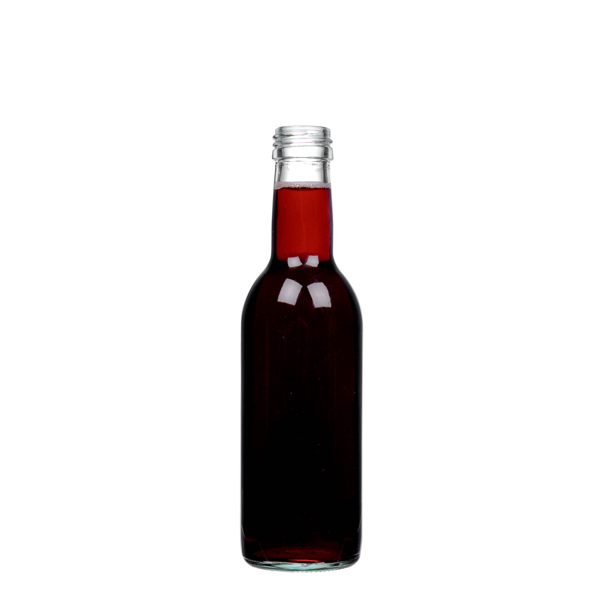 250 ml glassflaske 'Bordeaux', åpning: PP 28 250 ml glassflaske 'Bordeaux', åpning: PP 28