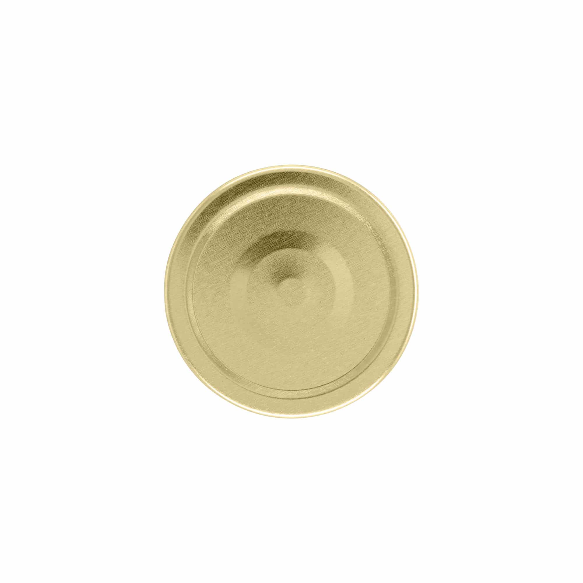 Deep-Twist-Off-lokk, hvit blikkplate, gull, for åpning: Deep-TO 66