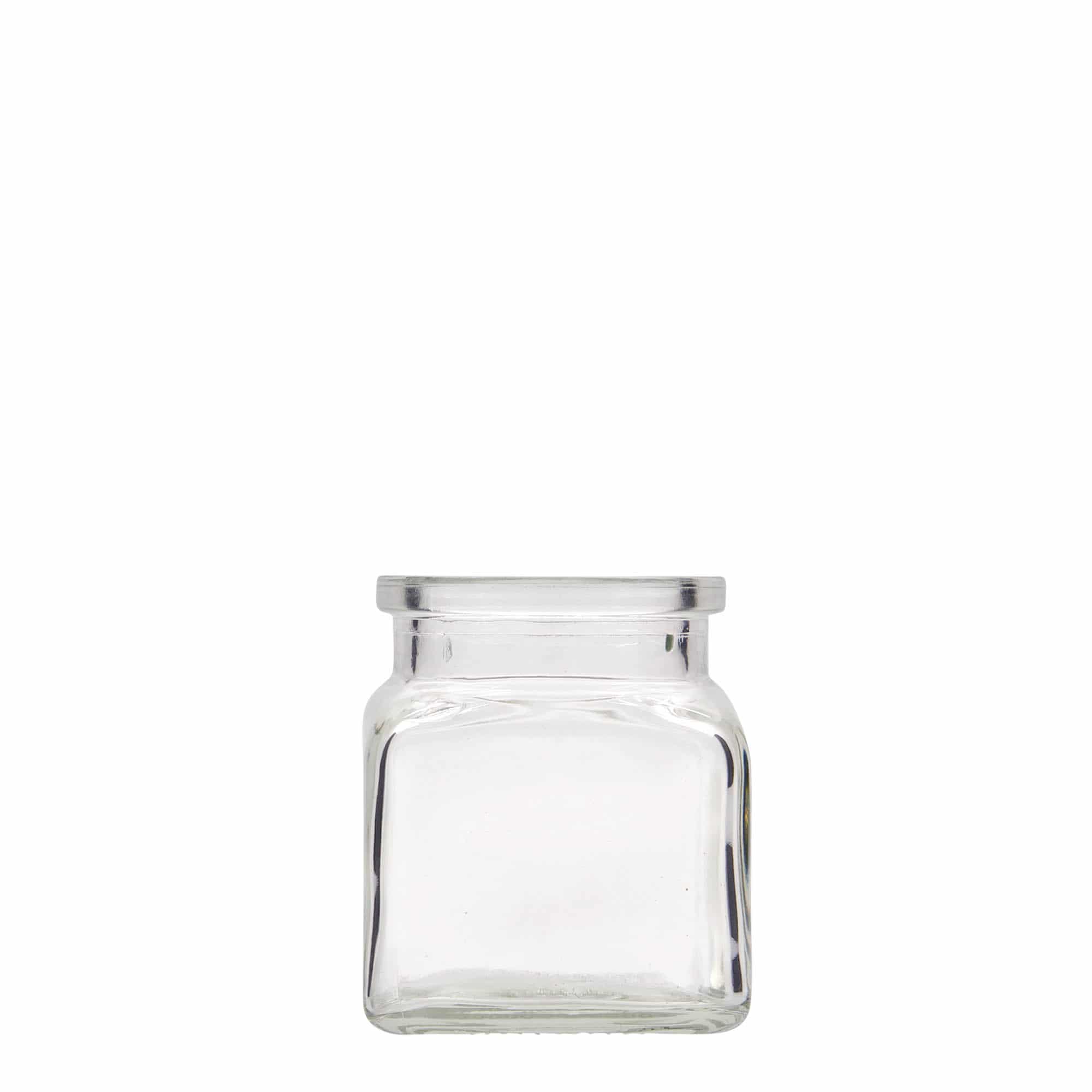120 ml korkglass, firkantet, åpning: kork