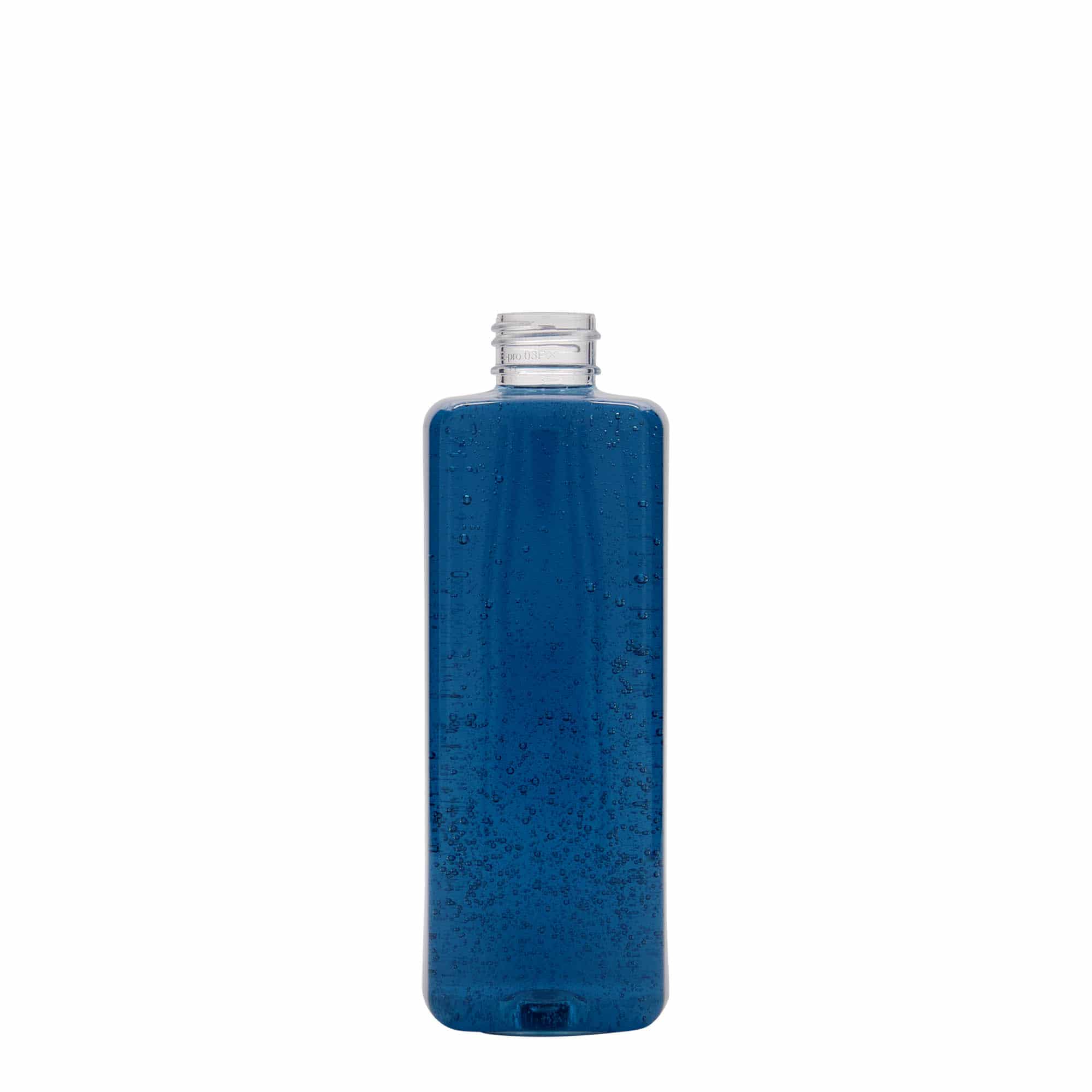 300 ml PET-flaske "Karl", kvadratisk, plast, åpning: GPI 24/410