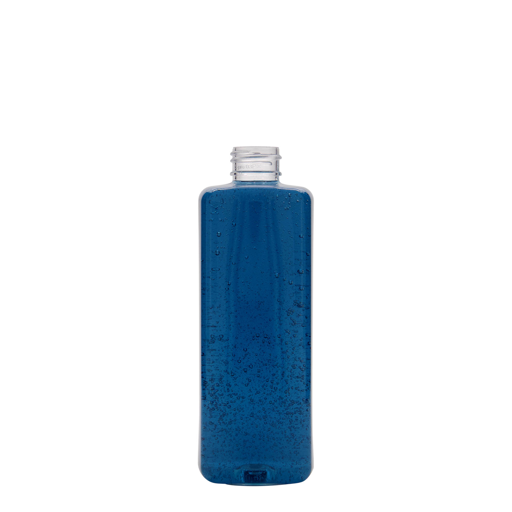 300 ml PET-flaske 'Karl', firkantet, plast, åpning: 24/410