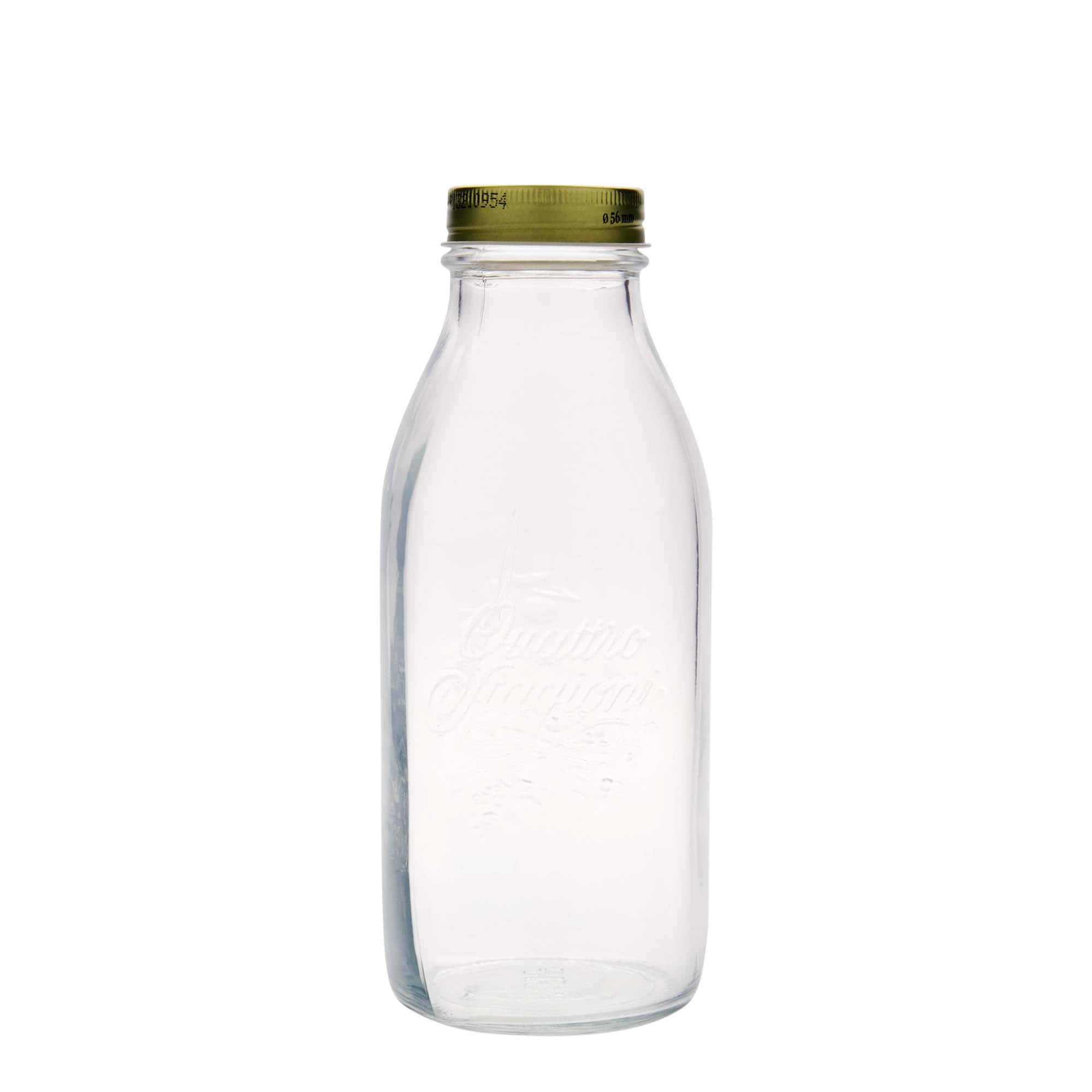 1.000 ml glassflaske 'Quattro Stagioni', åpning: skrukork