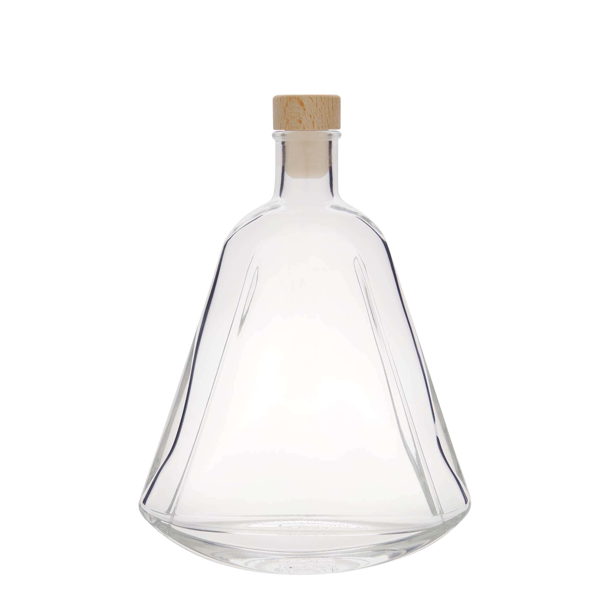 350 ml glassflaske "Maurizio", oval, åpning: Kork
