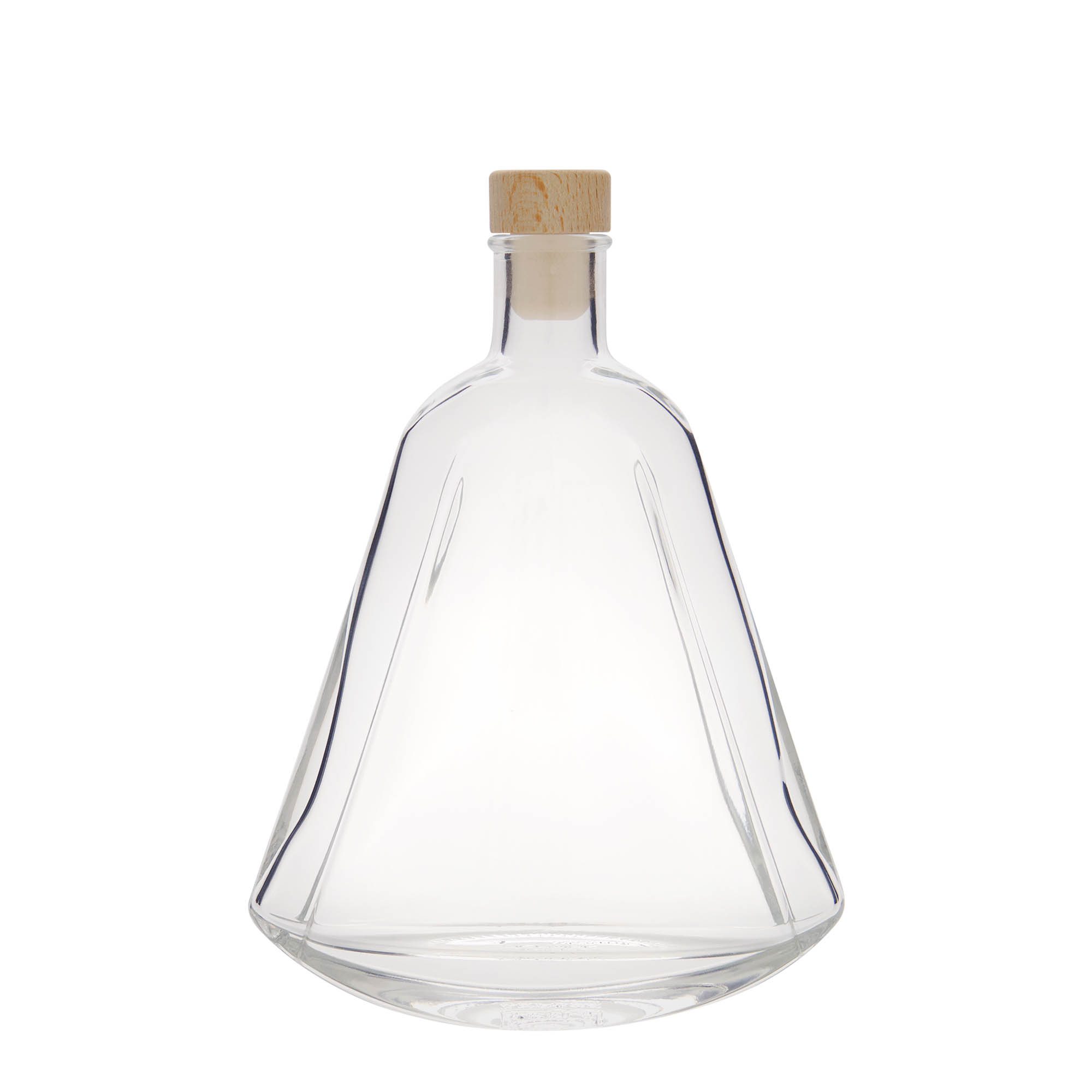 350 ml glassflaske 'Maurizio', oval, åpning: kork