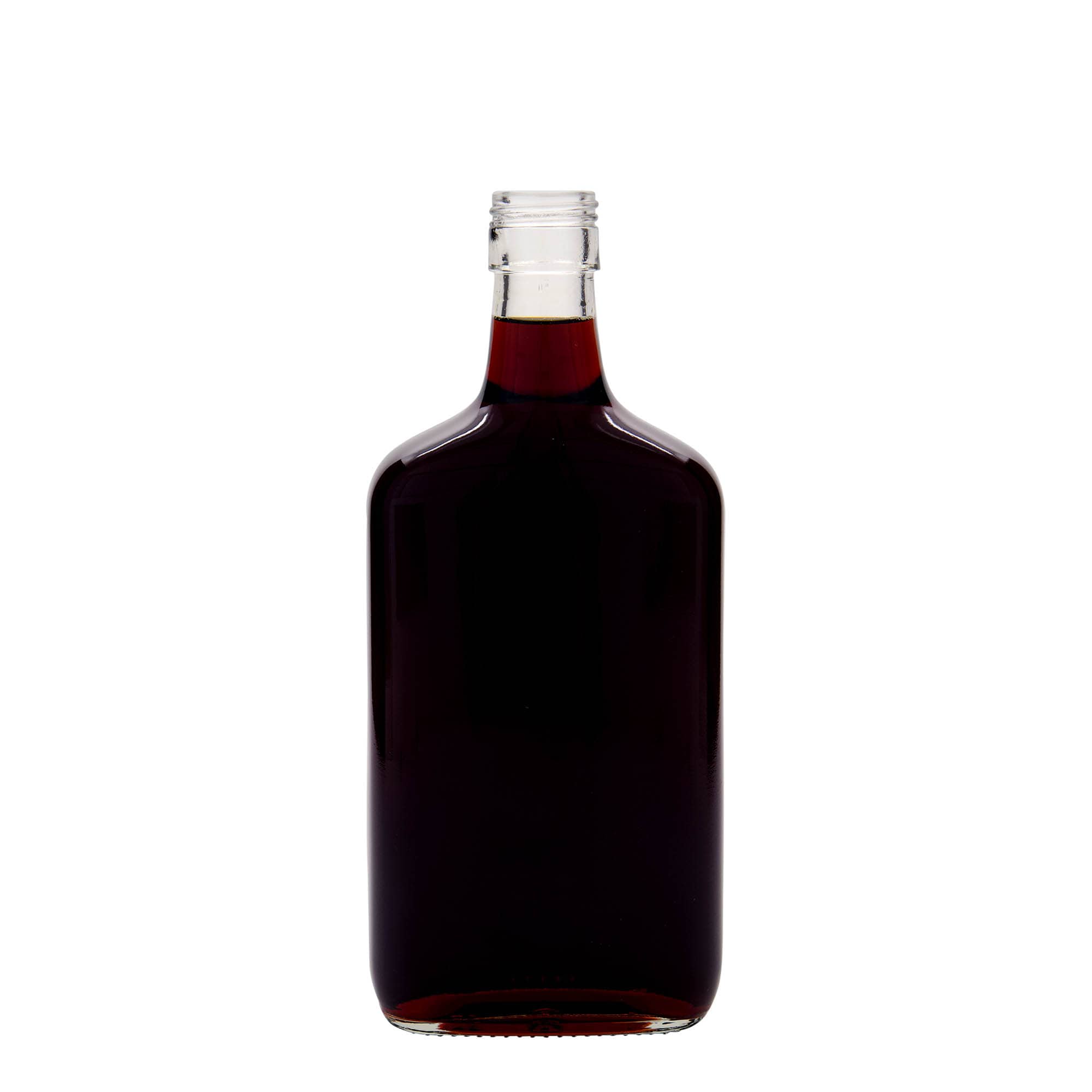 700 ml glassflaske "Amaretto", firkantet, åpning: PP 31,5