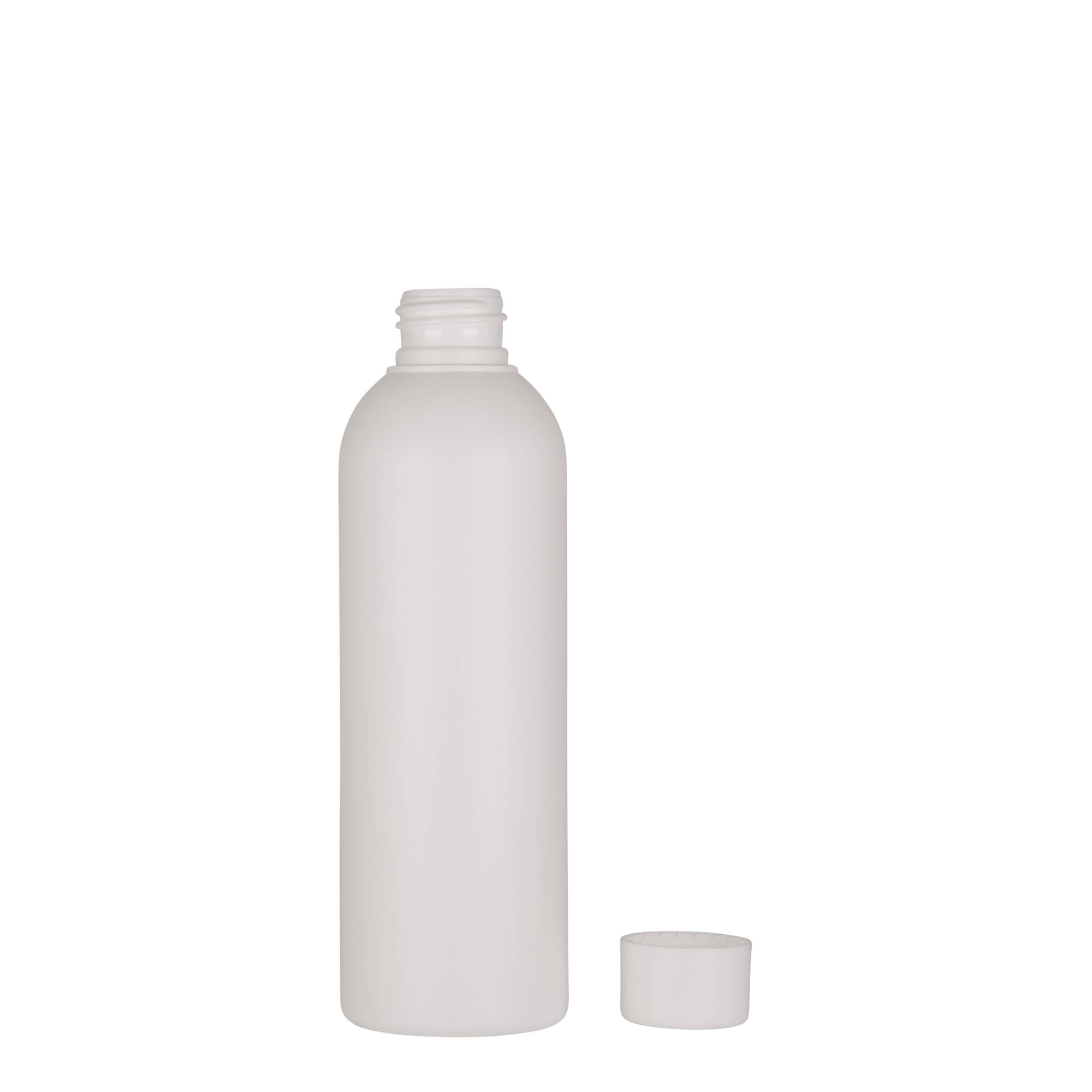 200 ml plastflaske 'Tuffy', HDPE, hvit, munningsåpning: 24/410