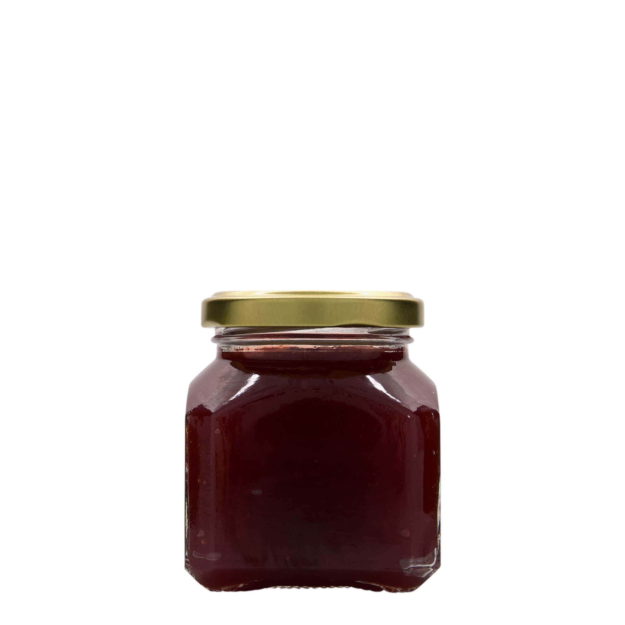 212 ml firkantet glass 'Mailand', åpning: Twist-Off (TO 58)