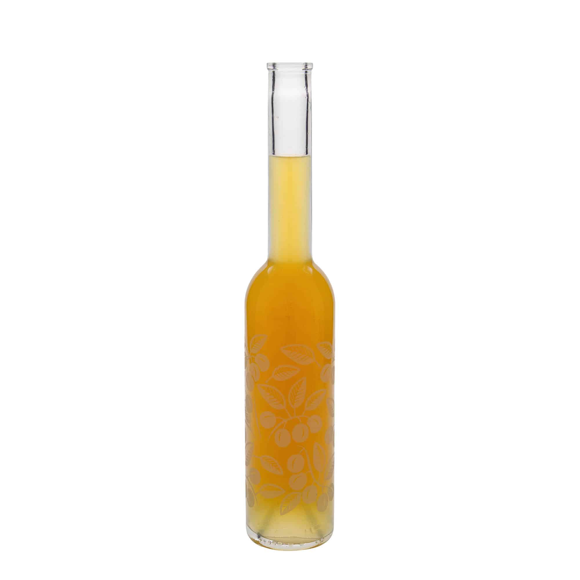 350 ml glassflaske "Opera", motiv: Aprikoser, åpning: Kork