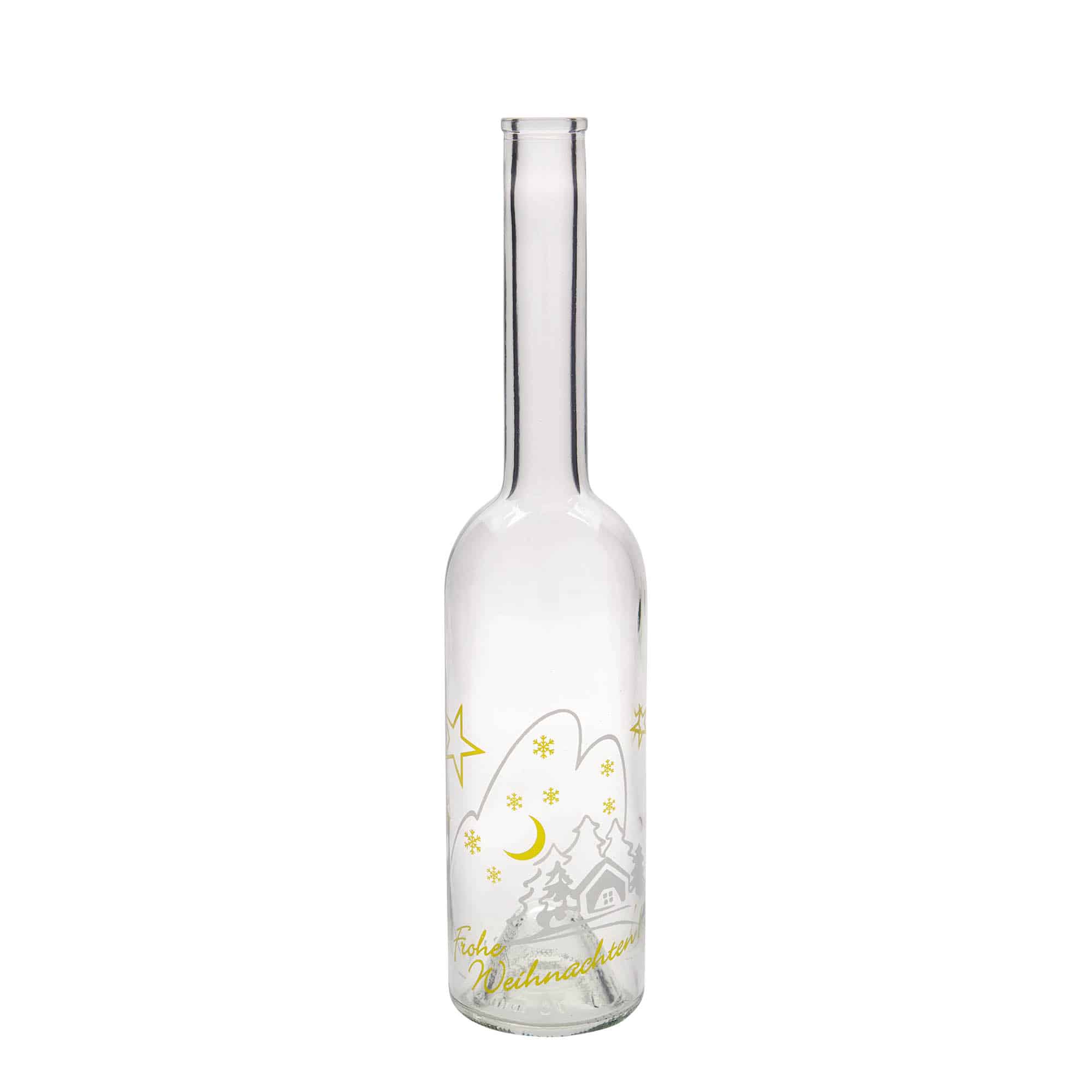 500 ml glassflaske "Opera", motiv: Juleidyll, åpning: Kork 500 ml glassflaske "Opera", motiv: Juleidyll, åpning: Kork