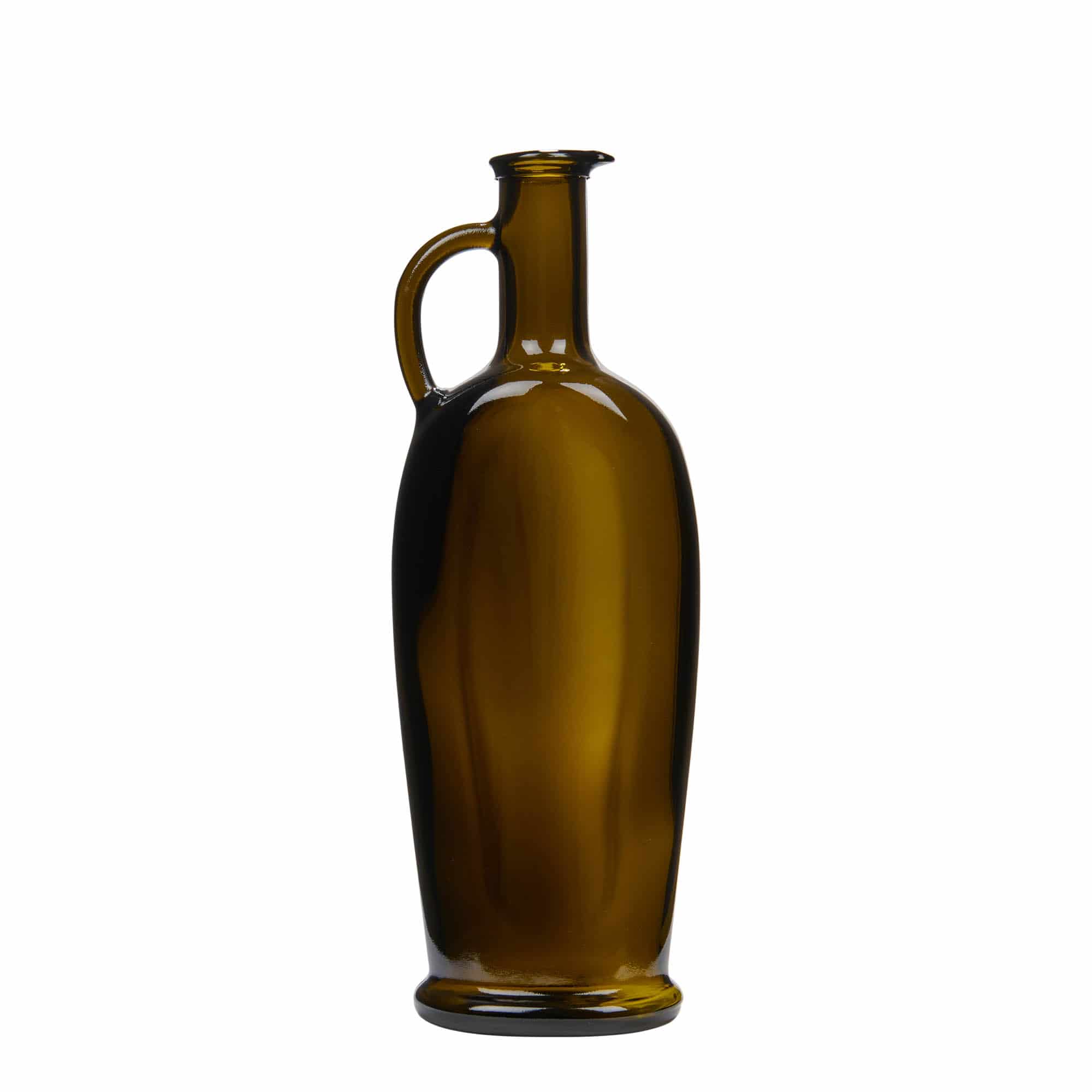 500 ml glassflaske "Eleganta", oval, antikkgrønn, åpning: Kork 500 ml glassflaske "Eleganta", oval, antikkgrønn, åpning: Kork