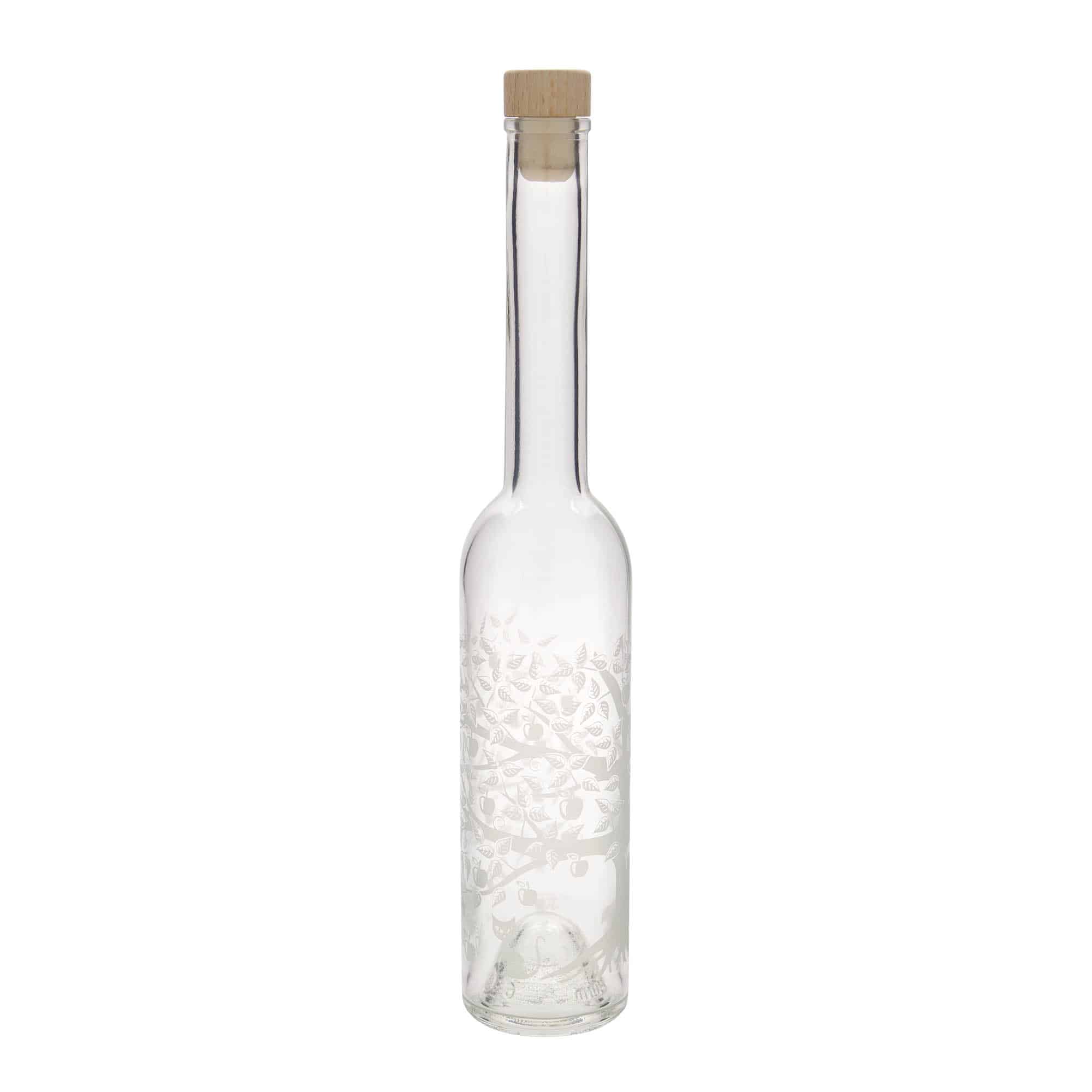 350 ml glassflaske "Opera", motiv: Epletre, åpning: Kork