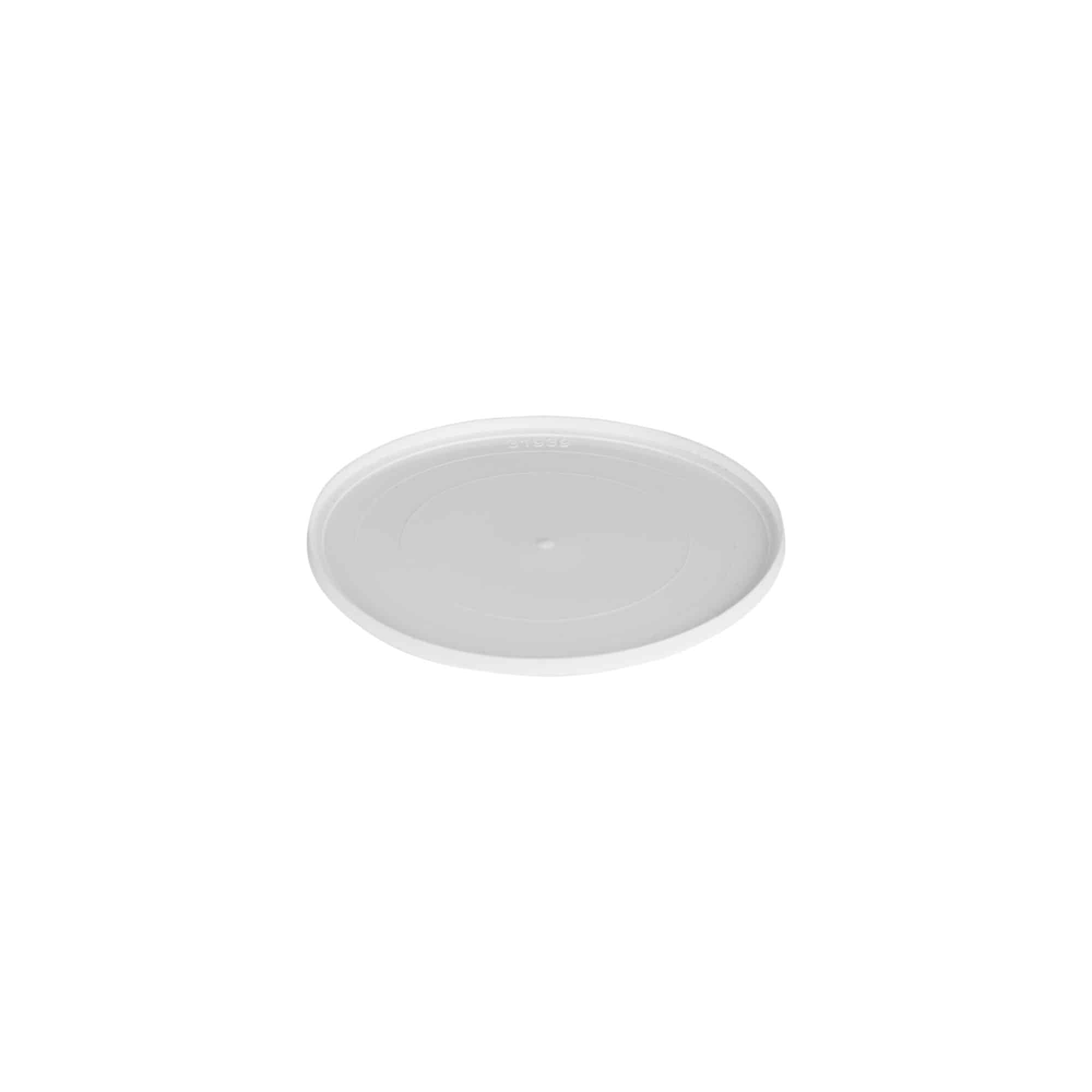 Dekkskive for 150 ml 'Bianca', PP-plast, hvit