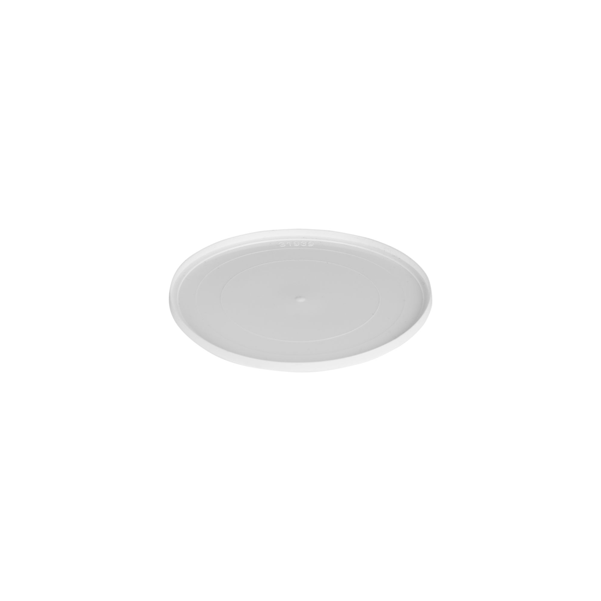 Dekkskive for 150 ml 'Bianca', PP-plast, hvit
