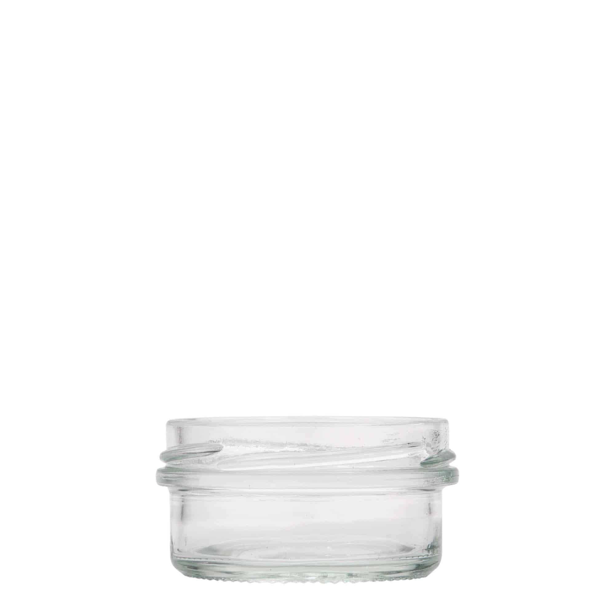 65 ml flatt glasskrukke, åpning: Twist-Off (TO 66) 65 ml flatt glasskrukke, åpning: Twist-Off (TO 66)