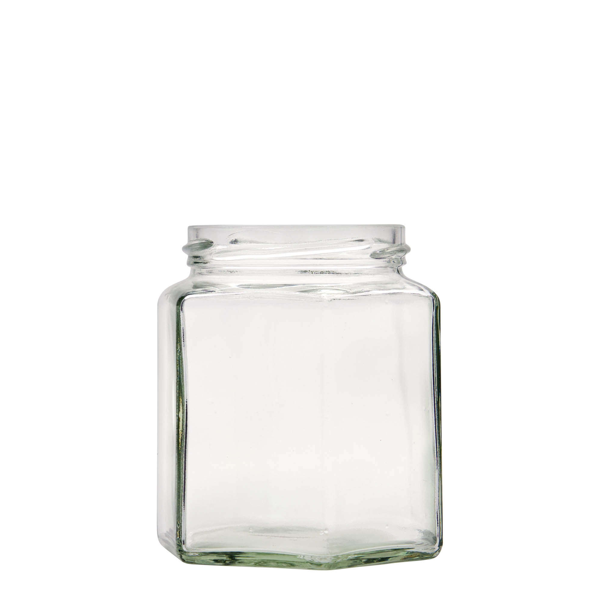 390 ml sekskantglass, åpning: Twist-Off (TO 70)