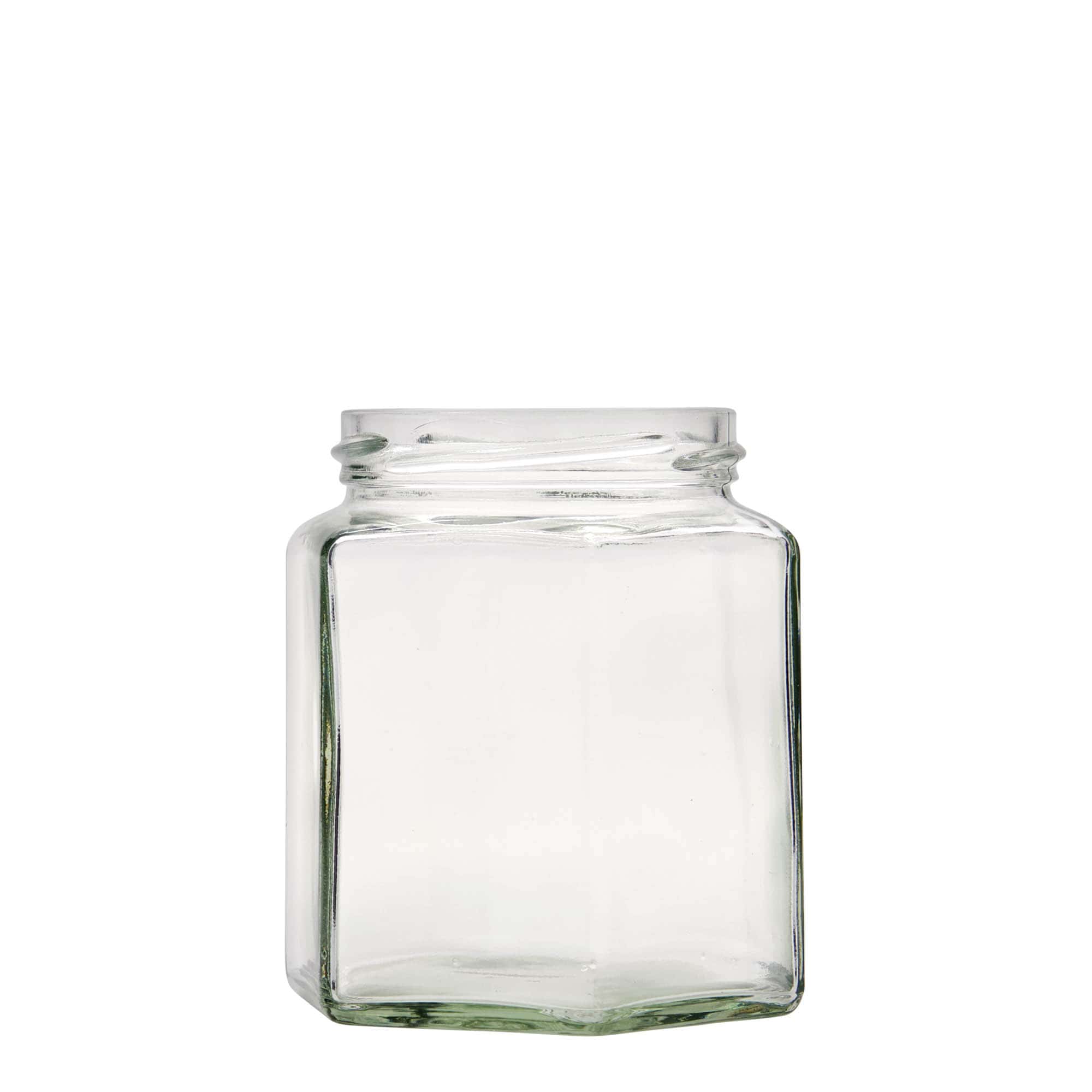 390 ml sekskantglass, åpning: Twist-Off (TO 70) 390 ml sekskantglass, åpning: Twist-Off (TO 70)