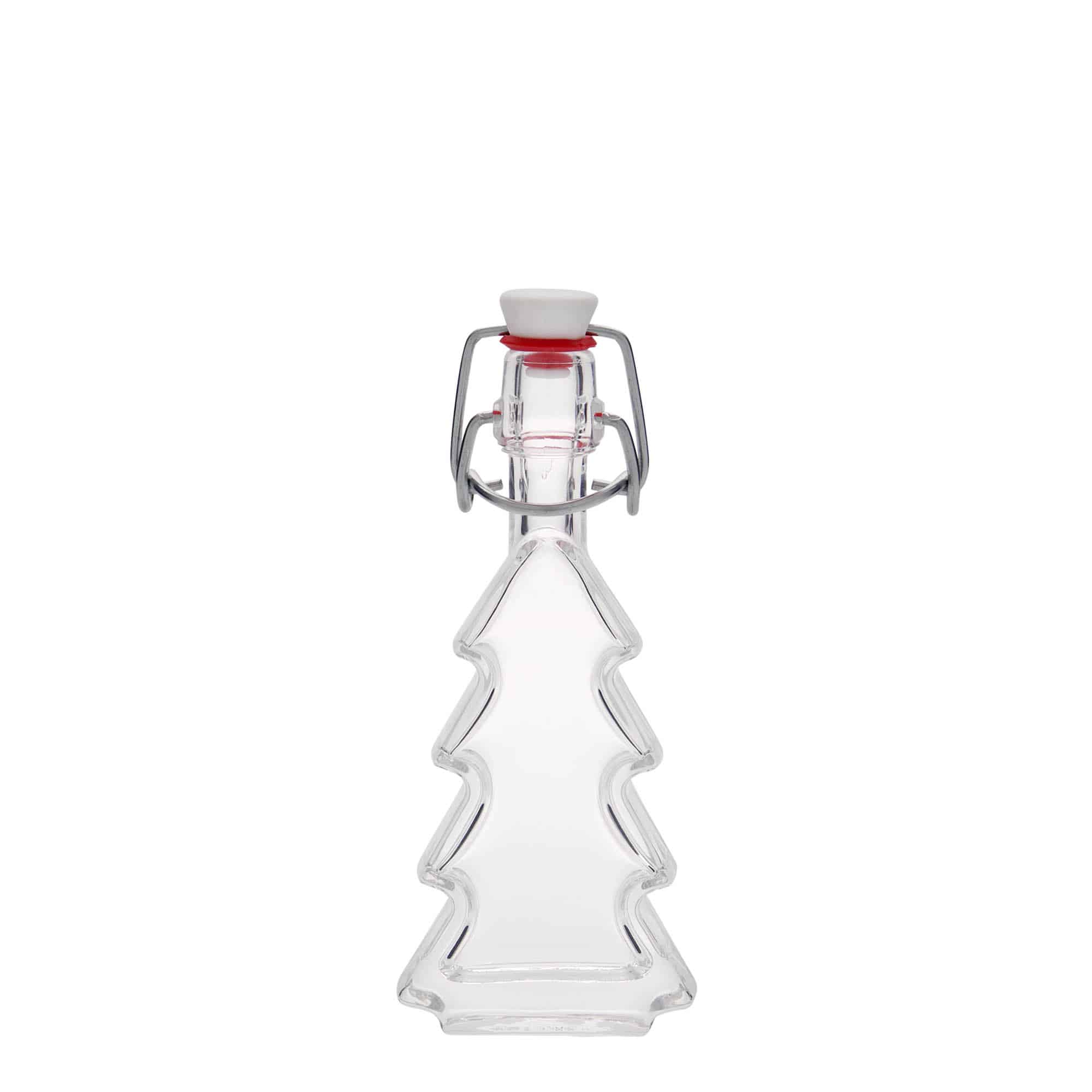40 ml glassflaske "Juletre", åpning: Bøylelokk