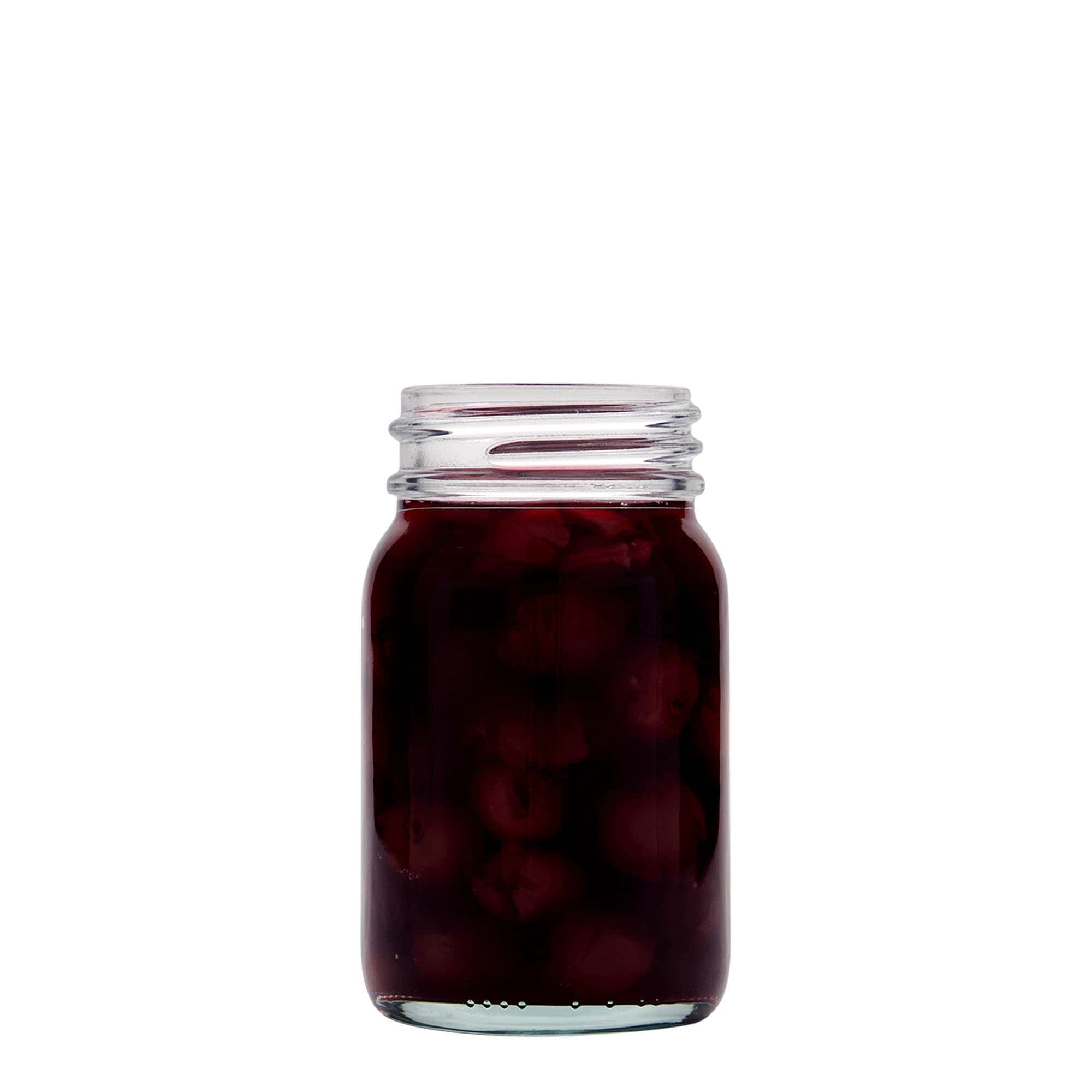 200 ml vidhalset glass, åpning: DIN 55