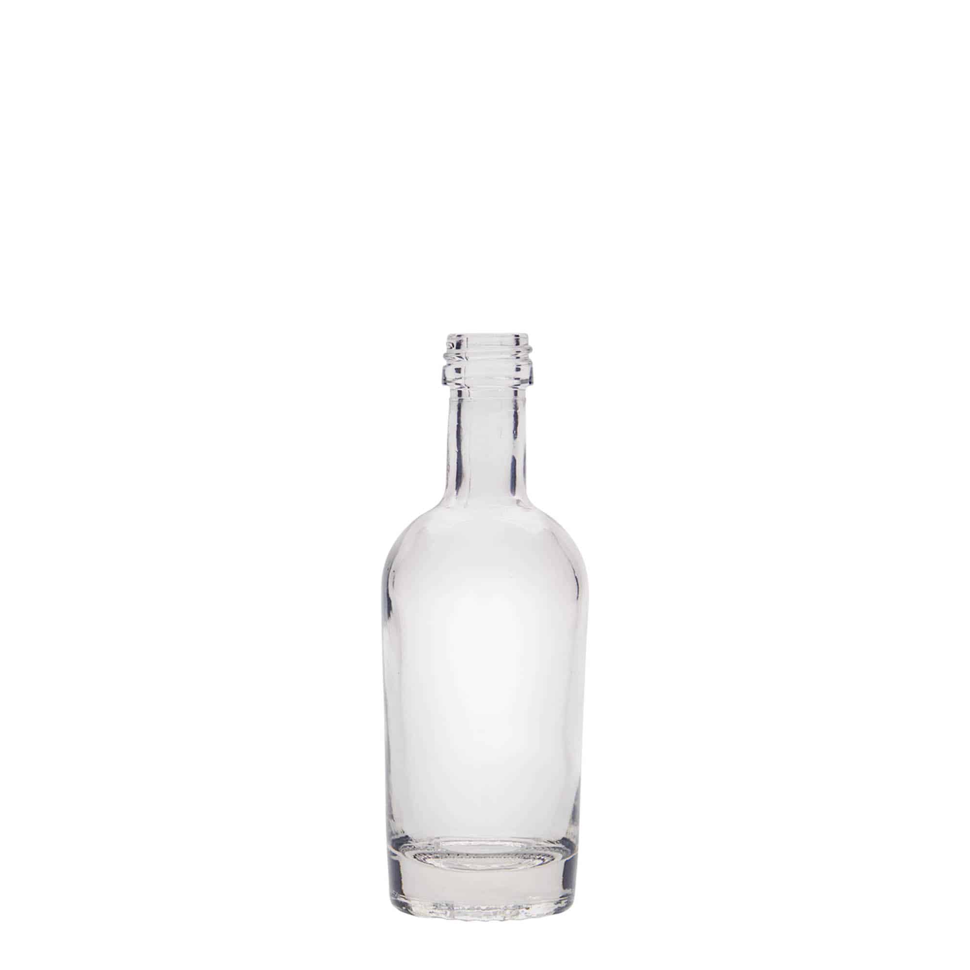 50 ml glassflaske 'Pepe', åpning: PP 18