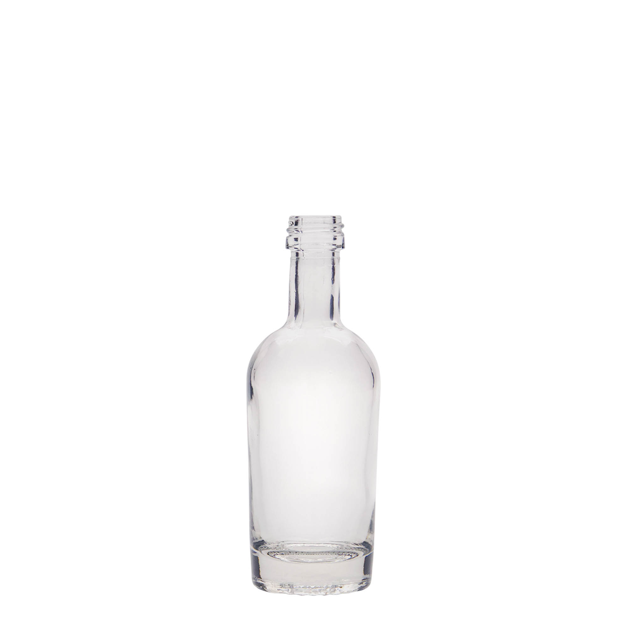 50 ml glassflaske 'Pepe', åpning: PP 18