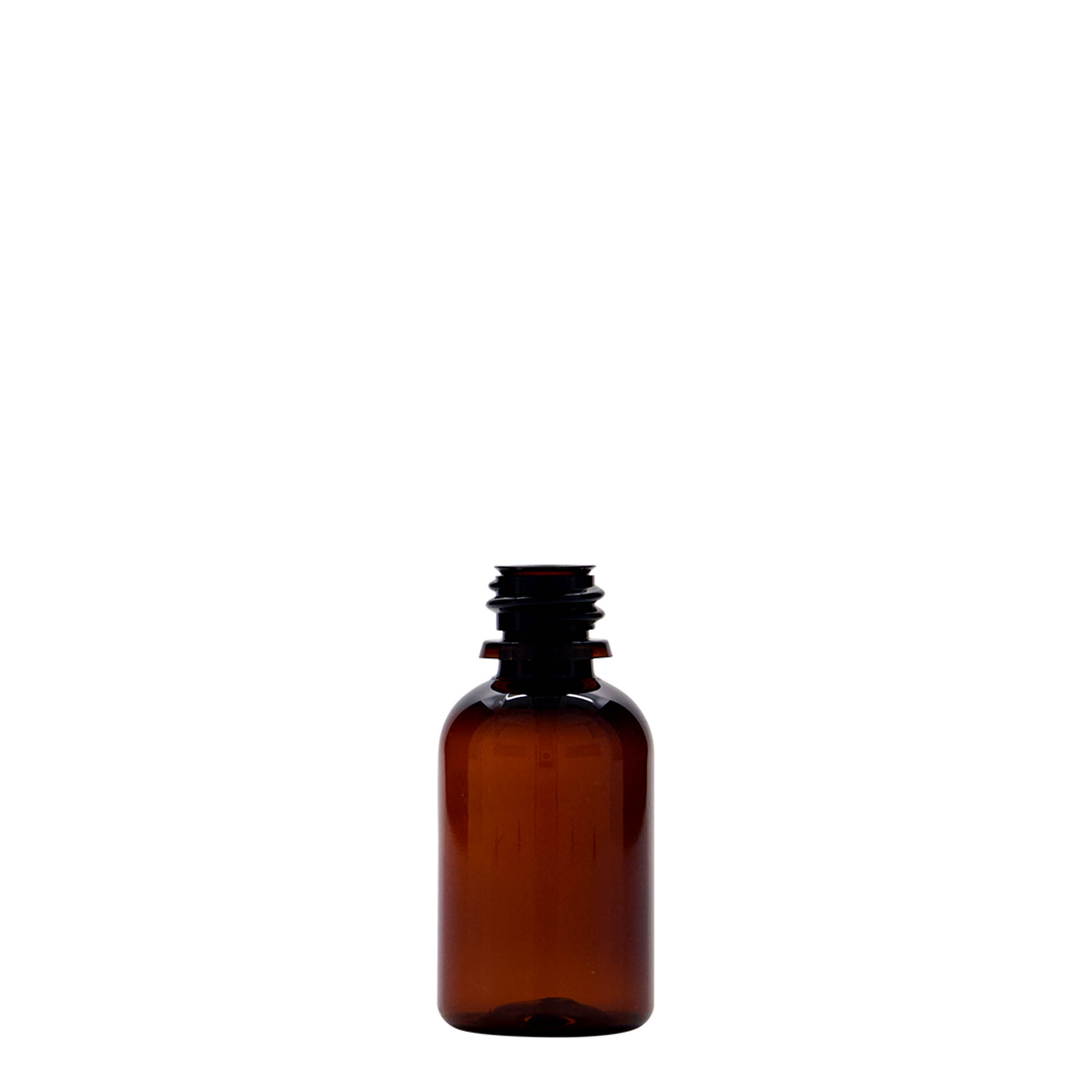 30 ml PET-medisinflaske 'Easy Living', brun, plast, åpning: DIN 18