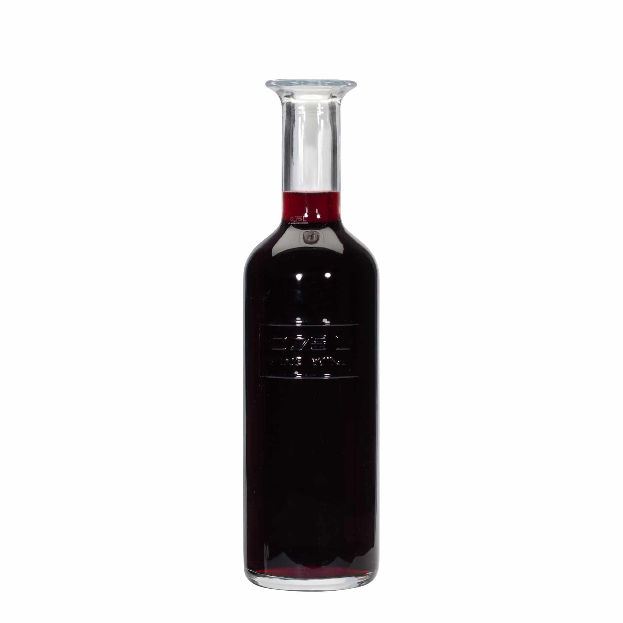 750 ml glassflaske "Optima Fine Wine", åpning: Kork