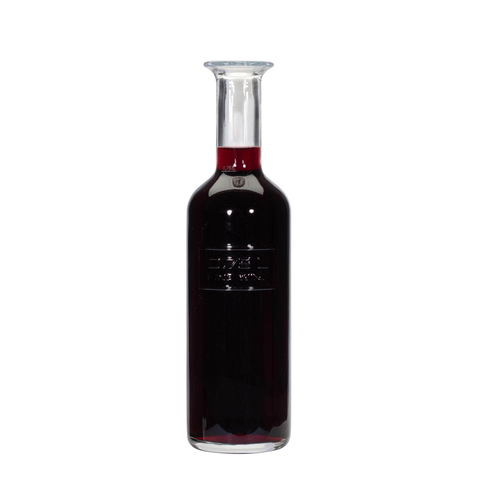 750 ml glassflaske 'Optima Fine Wine', åpning: kork