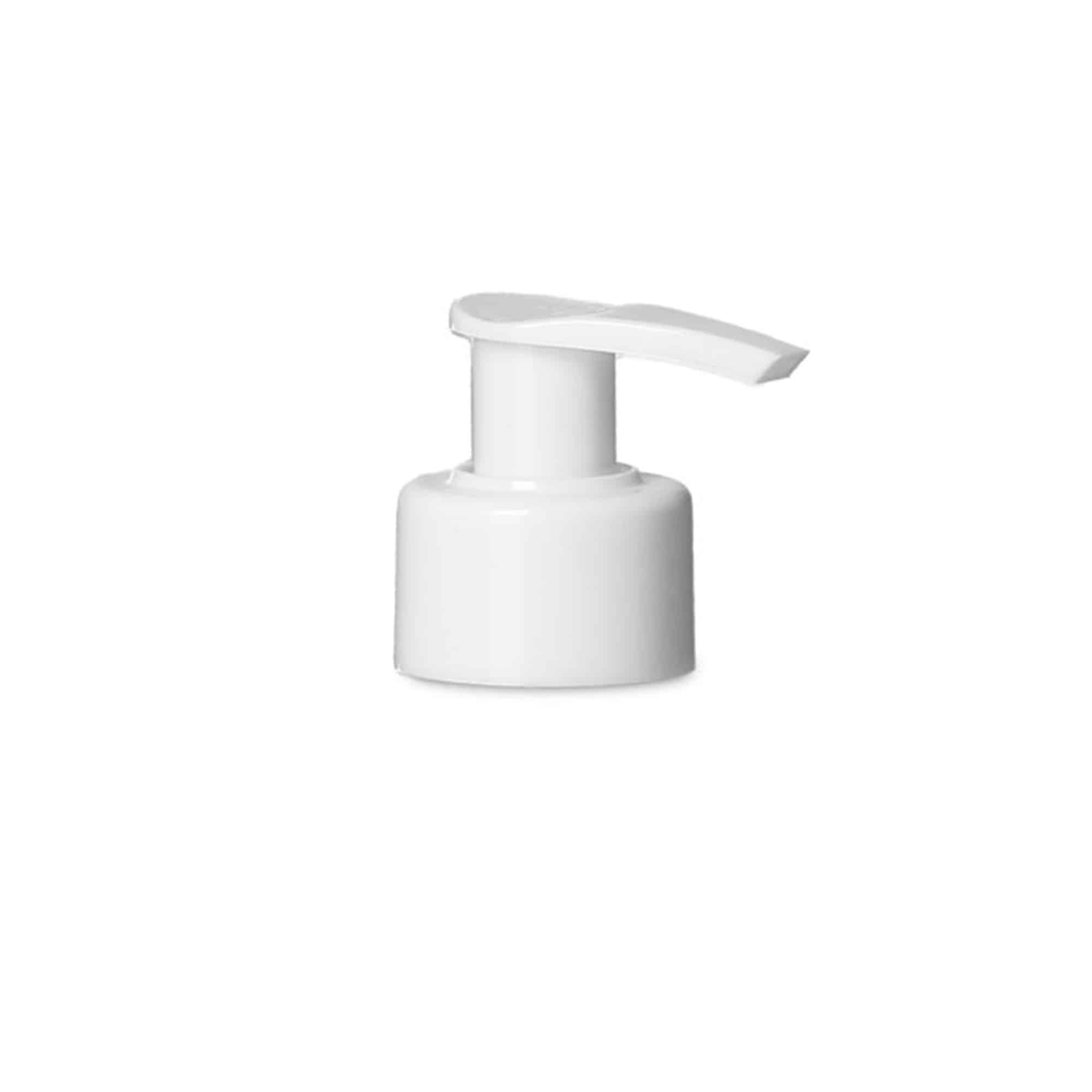 Skrukork dispenserpumpe, PP-plast, hvit, for åpning: PP 28