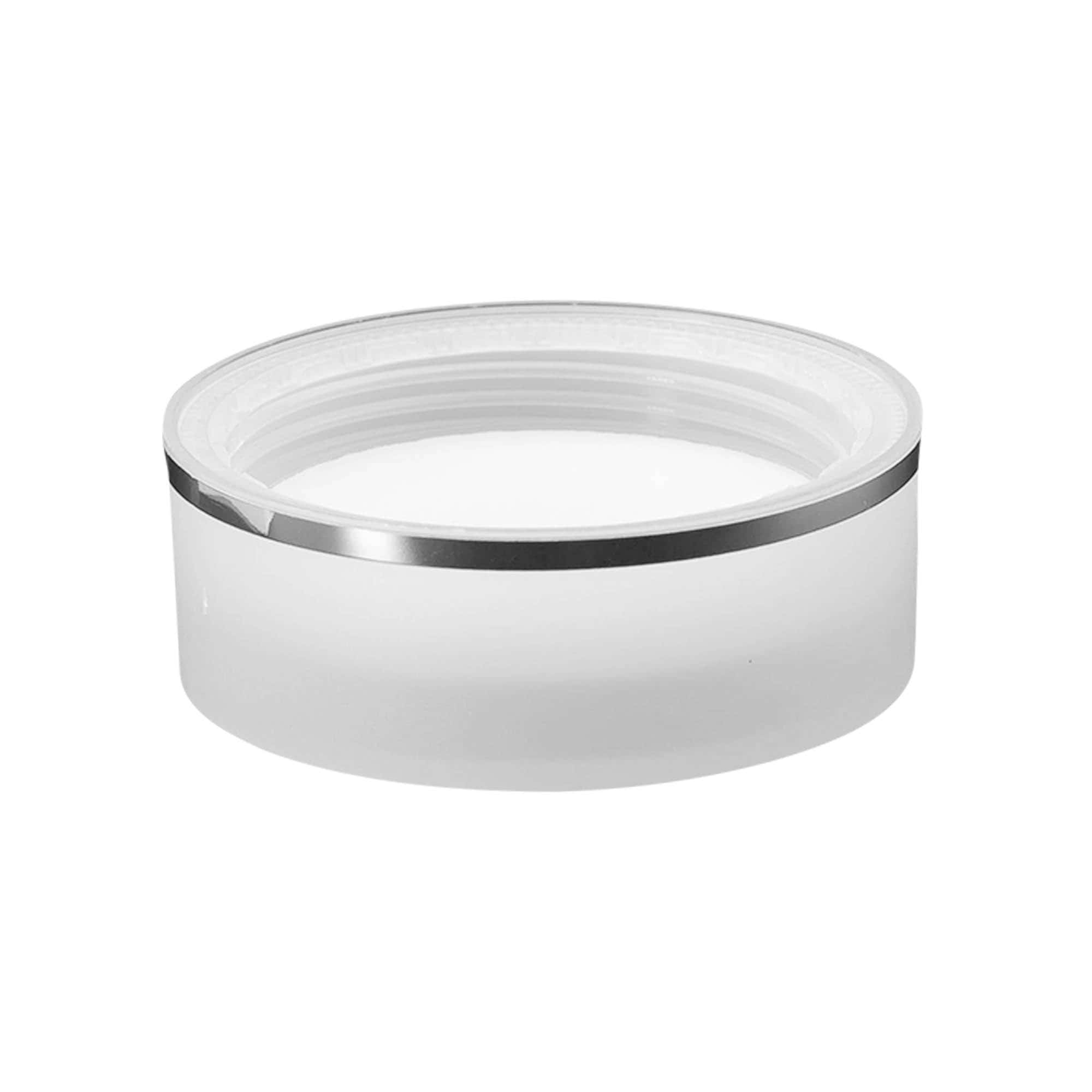 skrulokk "Clear/Platin Edition", PP-plast, hvit, for åpning: 53/2P