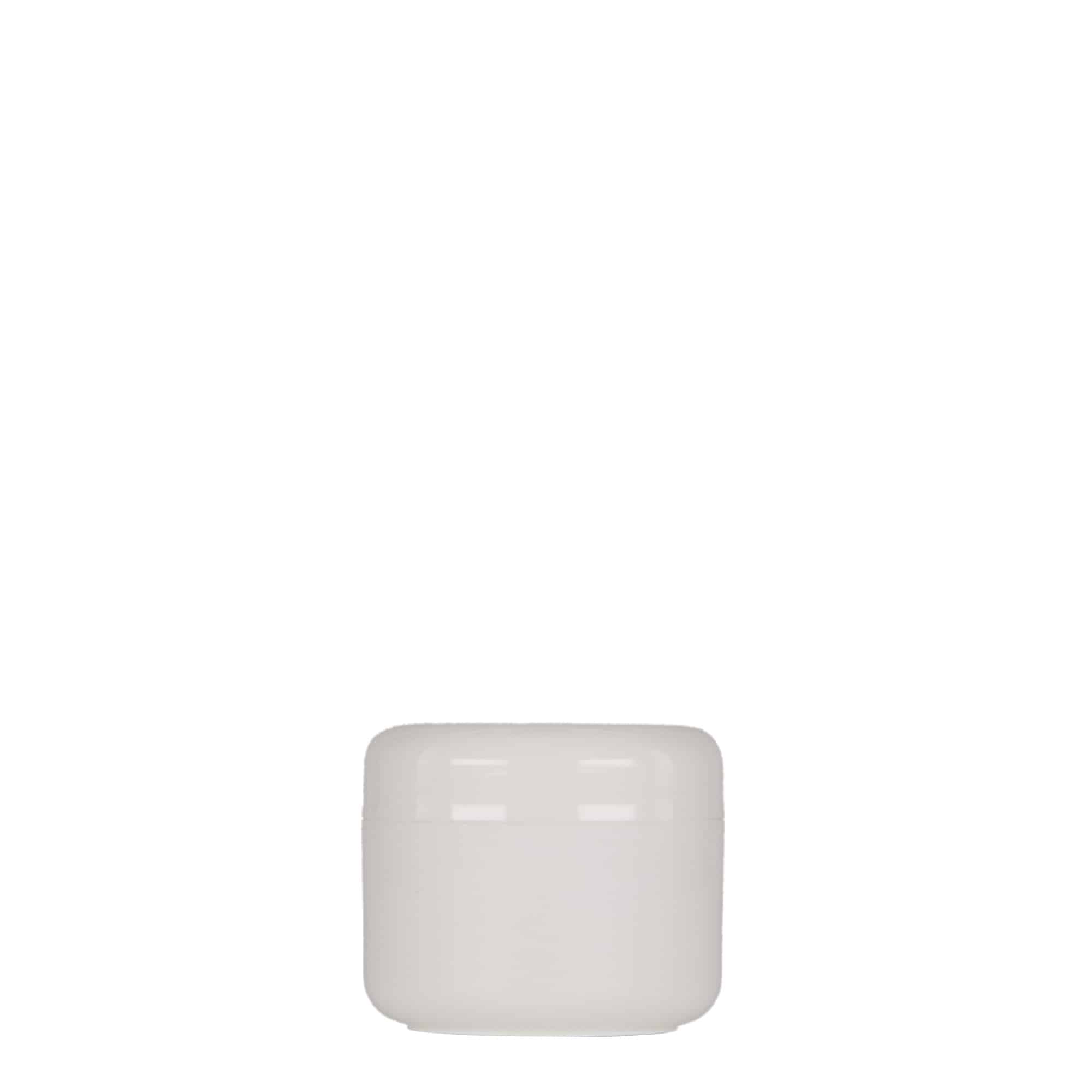30 ml plastboks "Bianca", PP, hvit, åpning: Skrulokk