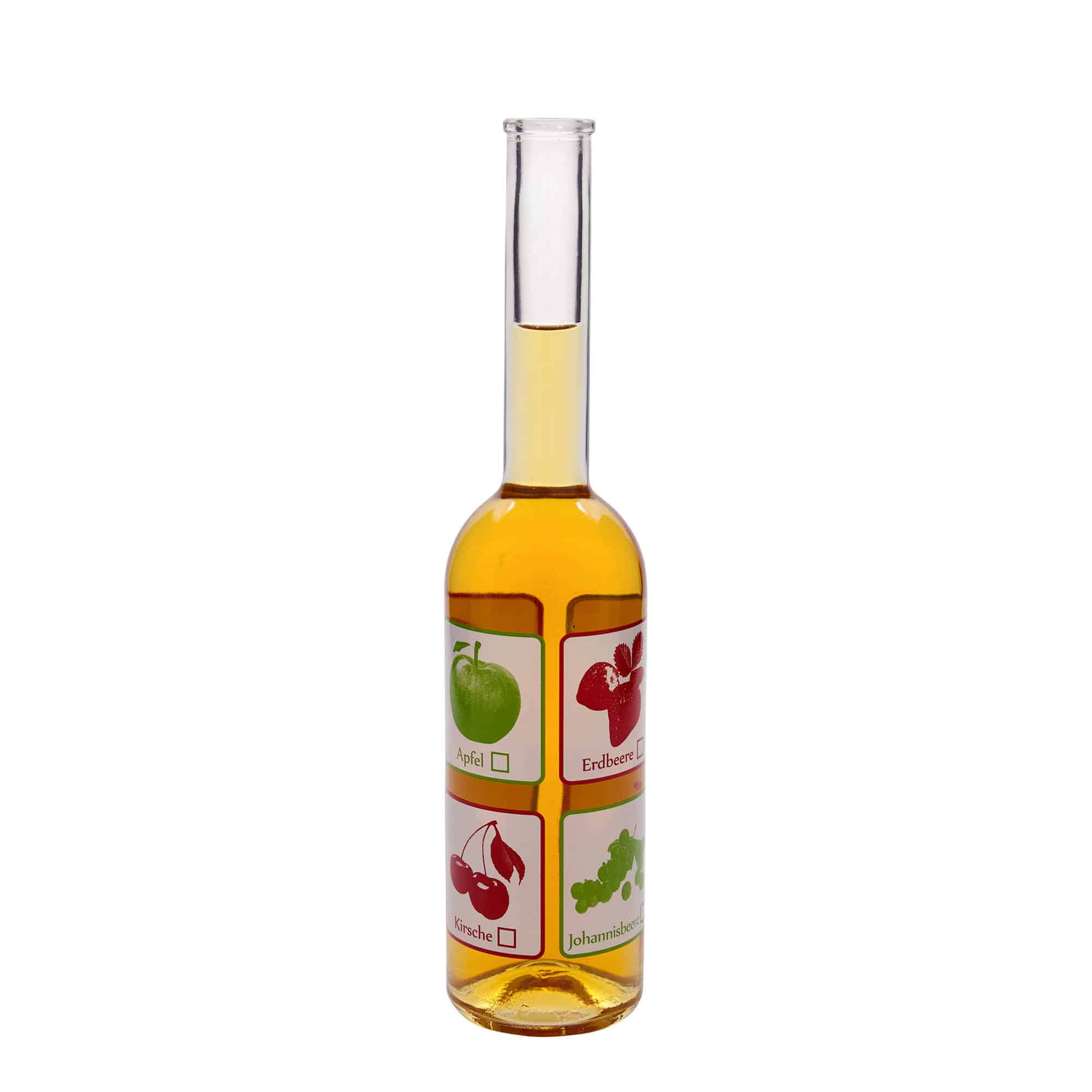 500 ml glassflaske "Opera", motiv: Frukt, åpning: Kork