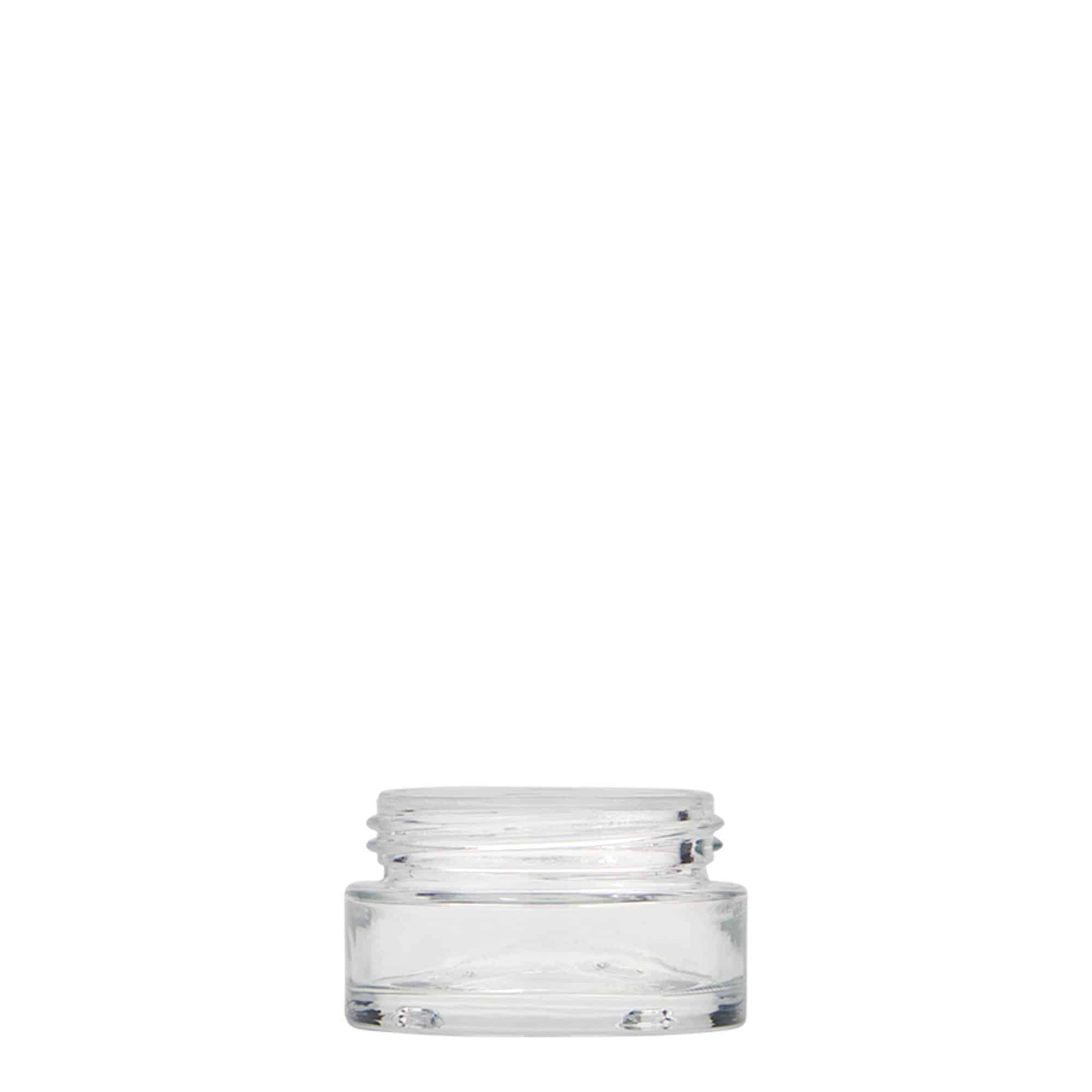 15 ml krukke "Clear Edition", glass, åpning: Skrulokk 15 ml krukke "Clear Edition", glass, åpning: Skrulokk