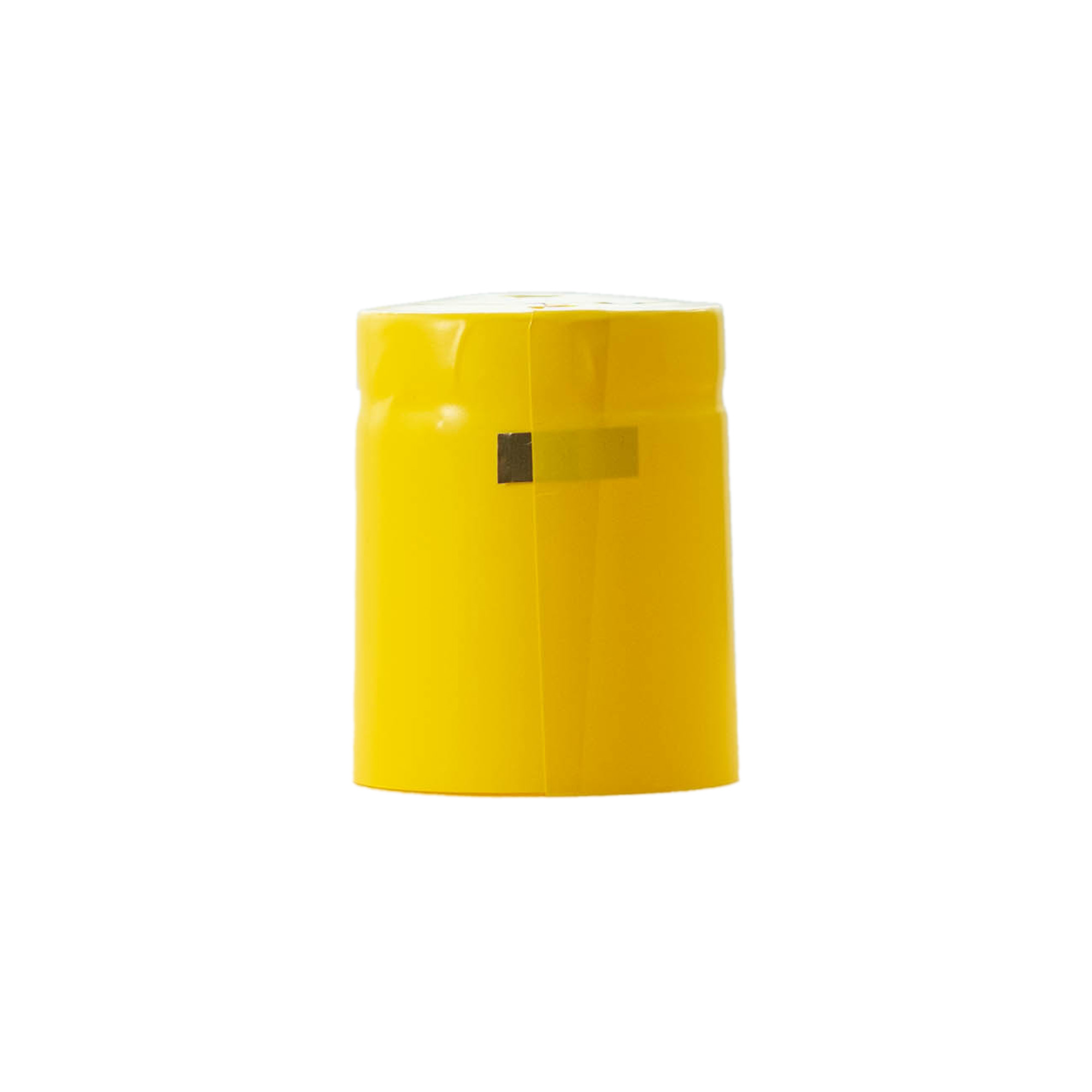 Krympekapsel 32x41, PVC-plast, gul Krympekapsel 32x41, PVC-plast, gul