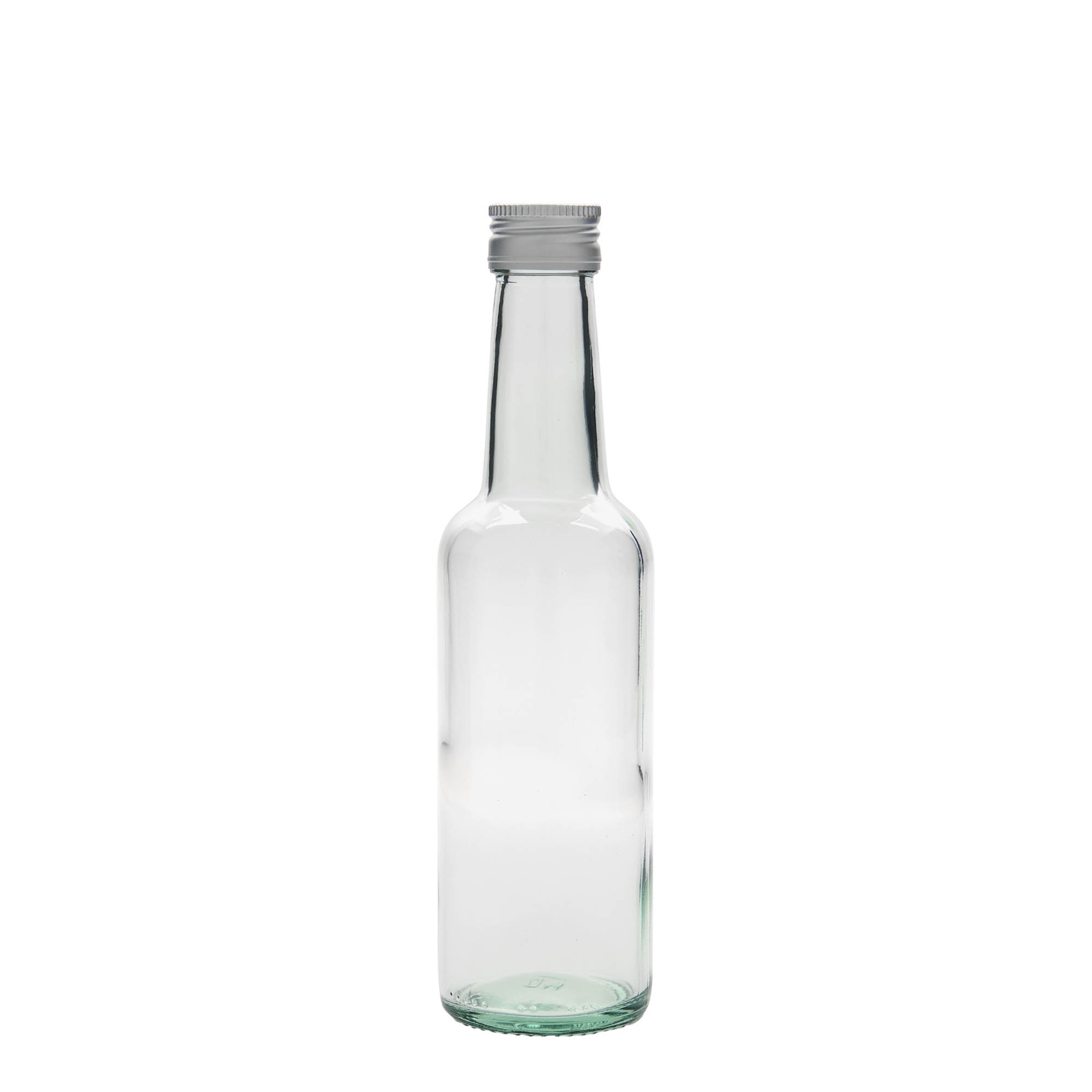 250 ml glassflaske med rett hals, åpning: PP 28 250 ml glassflaske med rett hals, åpning: PP 28