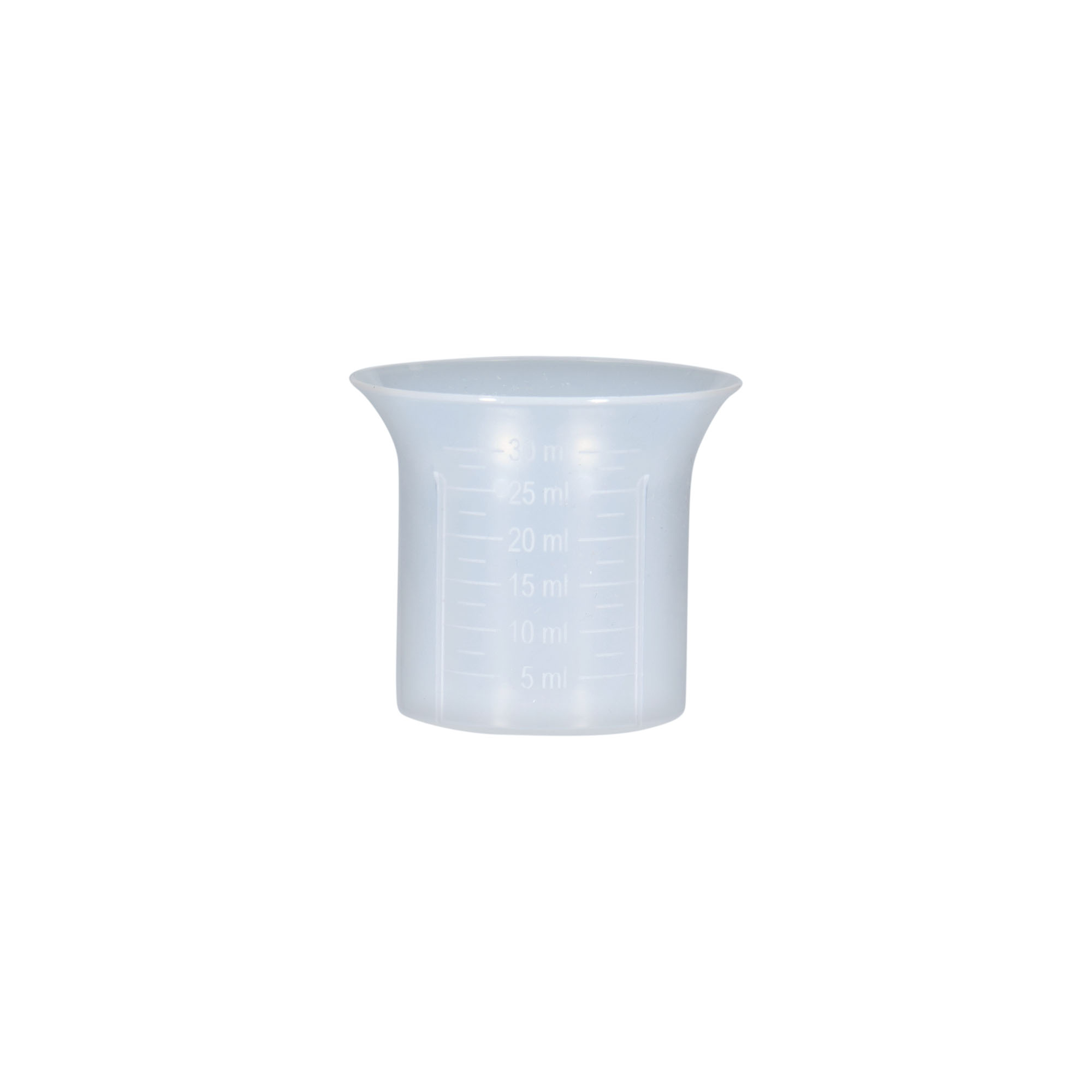 Målebeger 5-30 ml, PP-plast Målebeger 5-30 ml, PP-plast