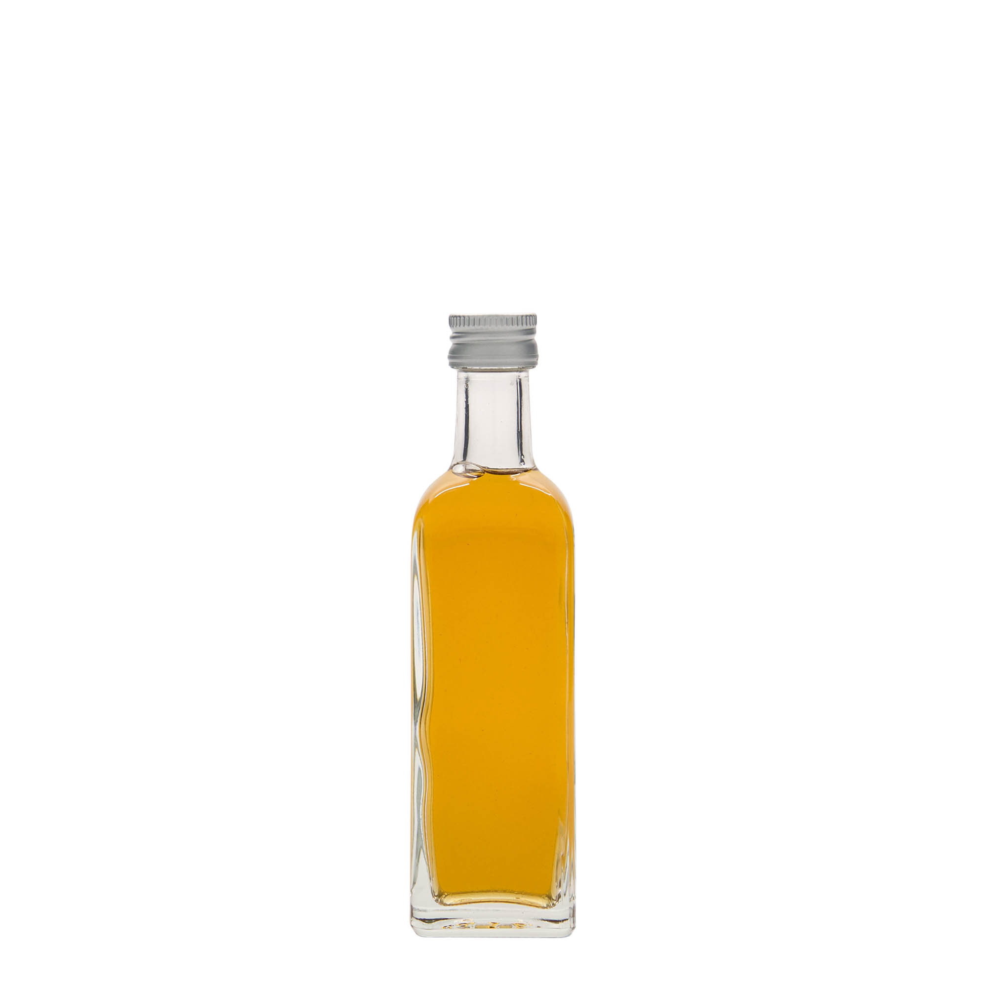 60 ml glassflaske 'Marasca', firkantet, åpning: PP 18 60 ml glassflaske 'Marasca', firkantet, åpning: PP 18