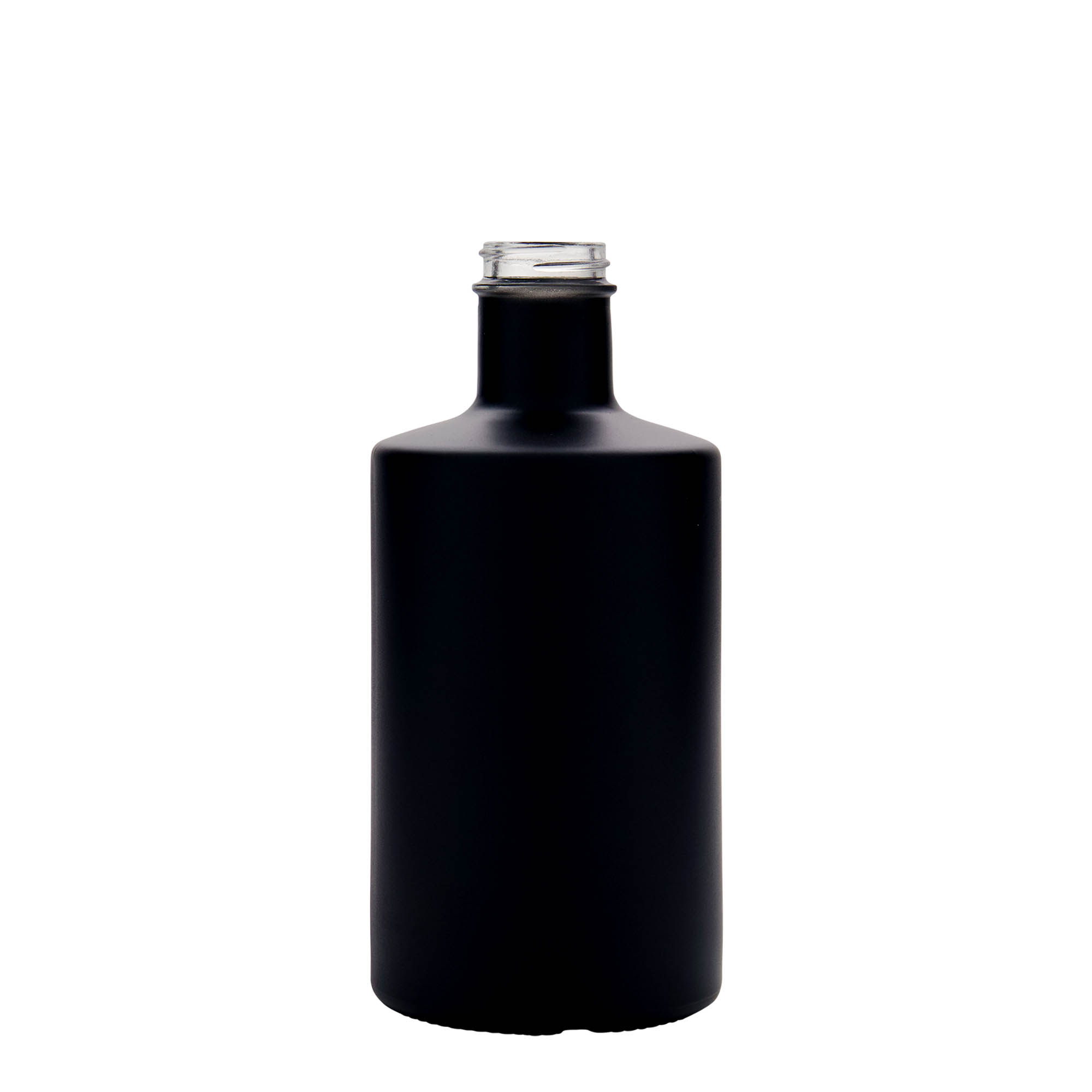 500 ml glassflaske 'Caroline', svart, åpning: GPI 33
