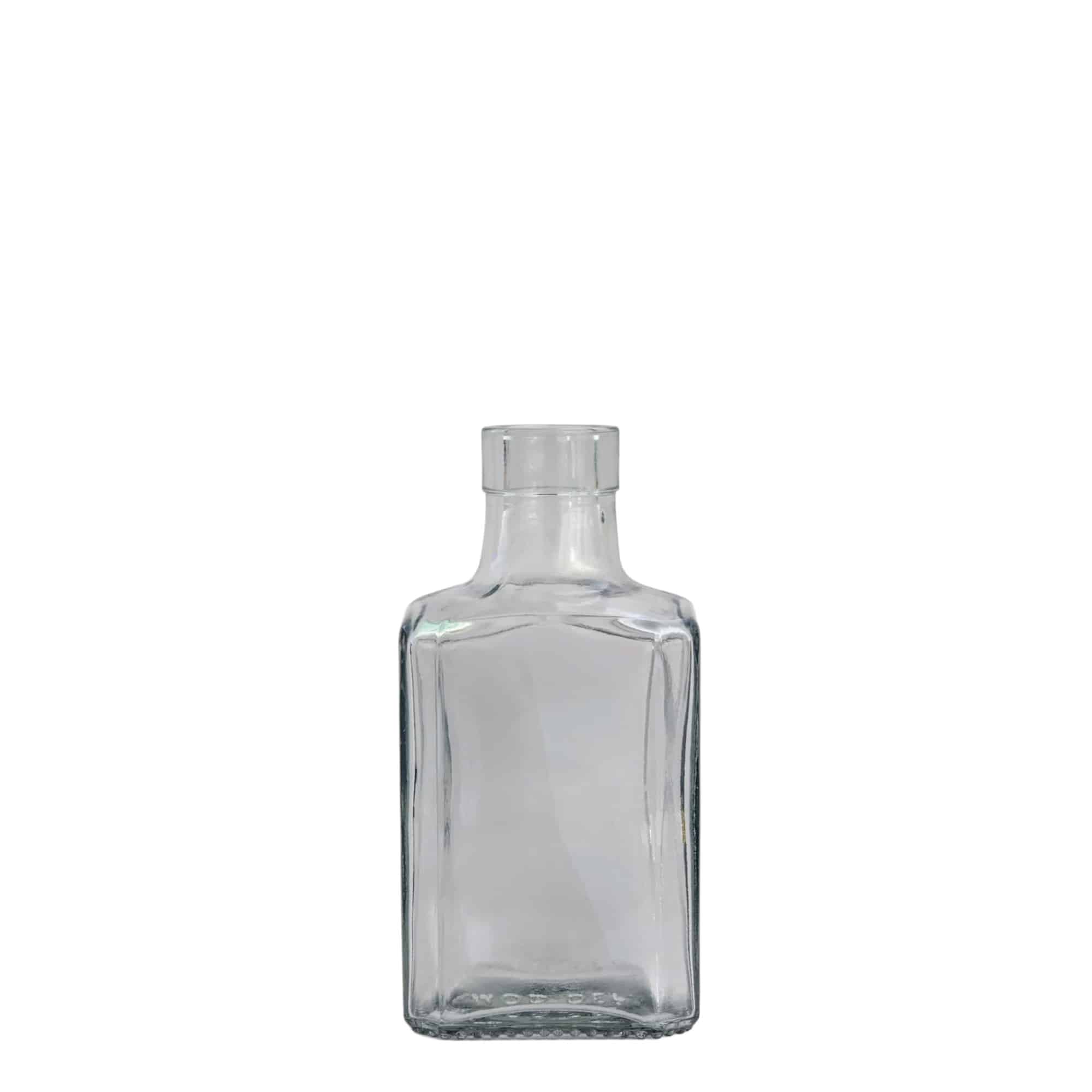 250 ml glassflaske 'Decanter Quadro Oberband', firkantet, åpning: kork 250 ml glassflaske 'Decanter Quadro Oberband', firkantet, åpning: kork